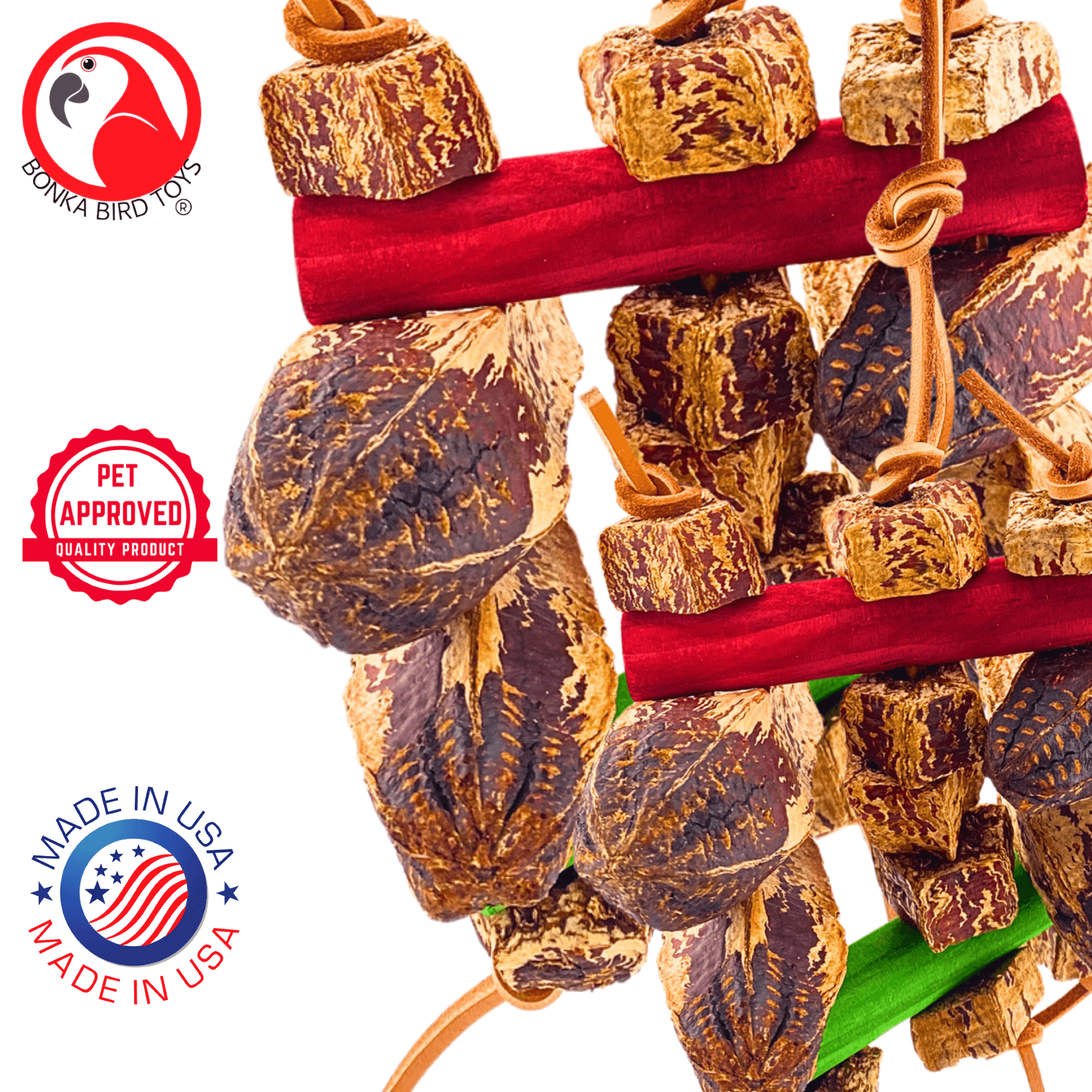 2755 Mahogany Chomp - Bonka Bird Toys