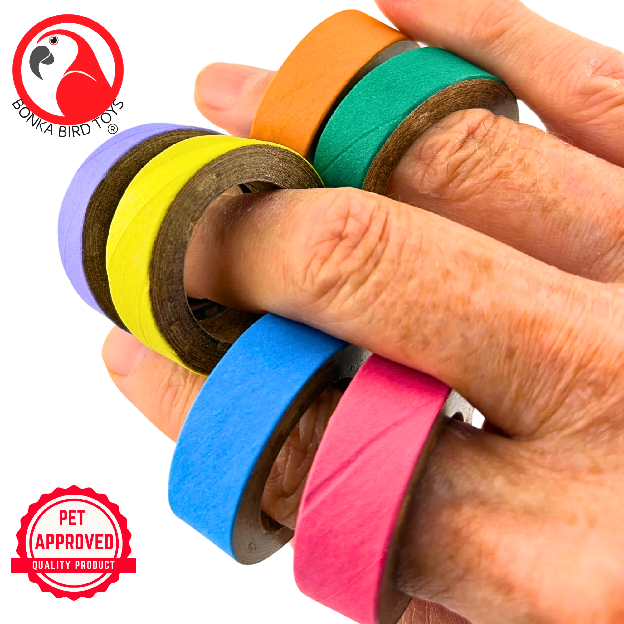 2780 Pk12 Mini Fat Bagels - Bonka Bird Toys