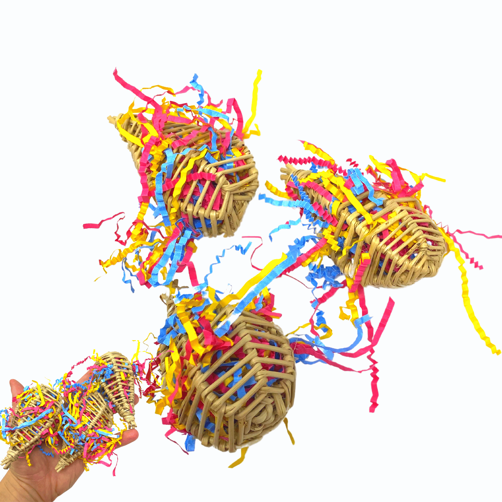 2405 Pk3 Stuffed Vine Lantern - Bonka Bird Toys