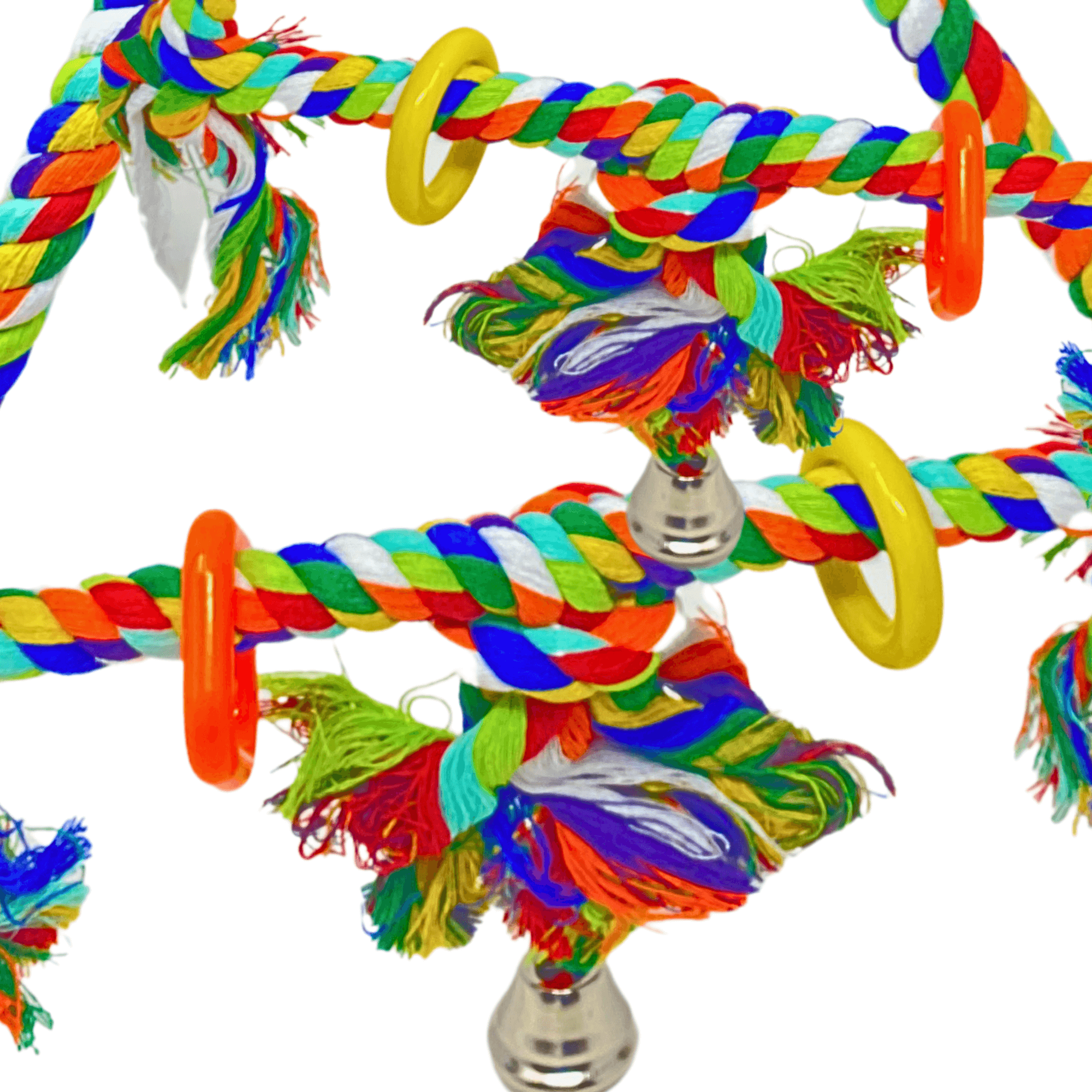 1035 Medium Rope Triangle Ring - Bonka Bird Toys