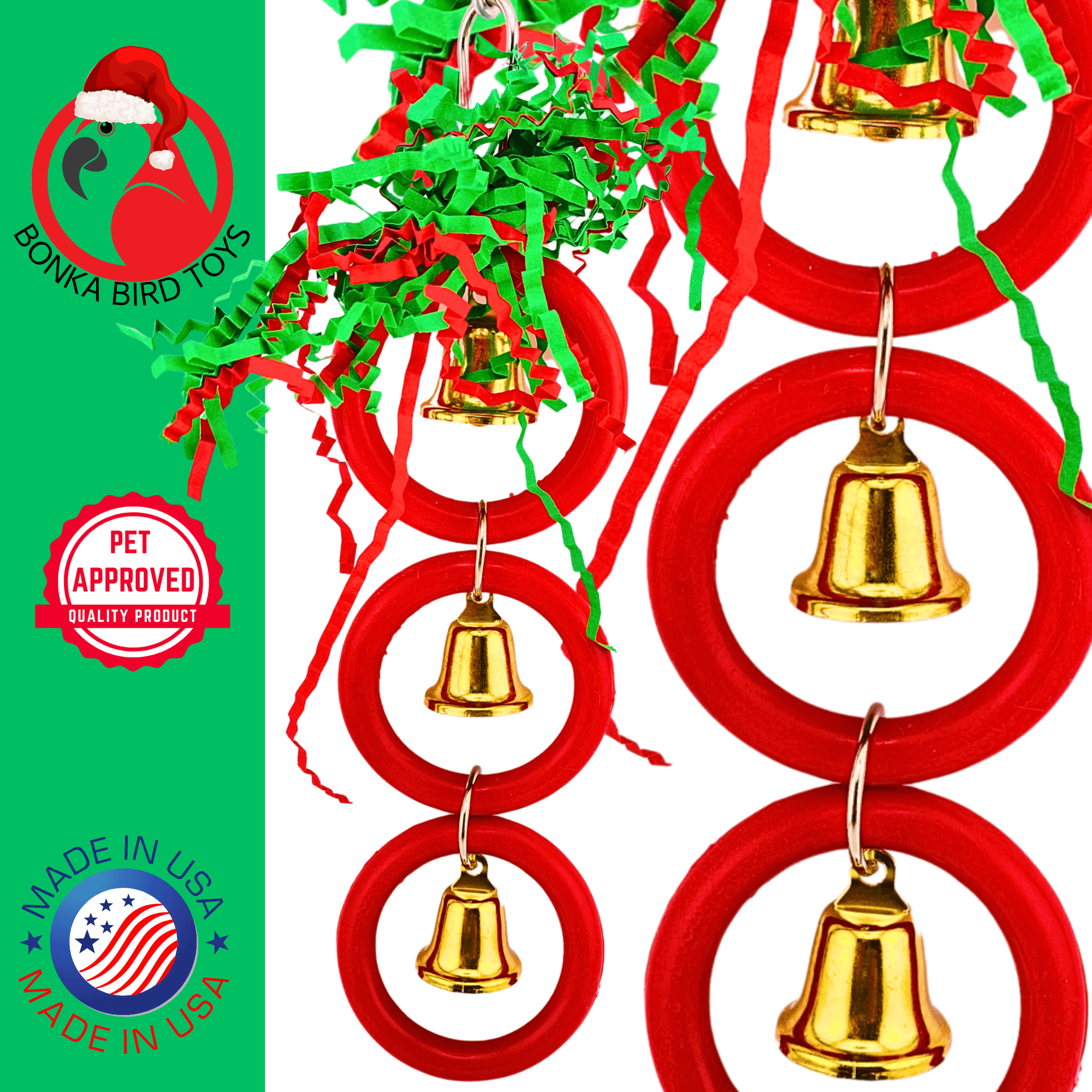 2768 Christmas Jolly Trio - Bonka Bird Toys