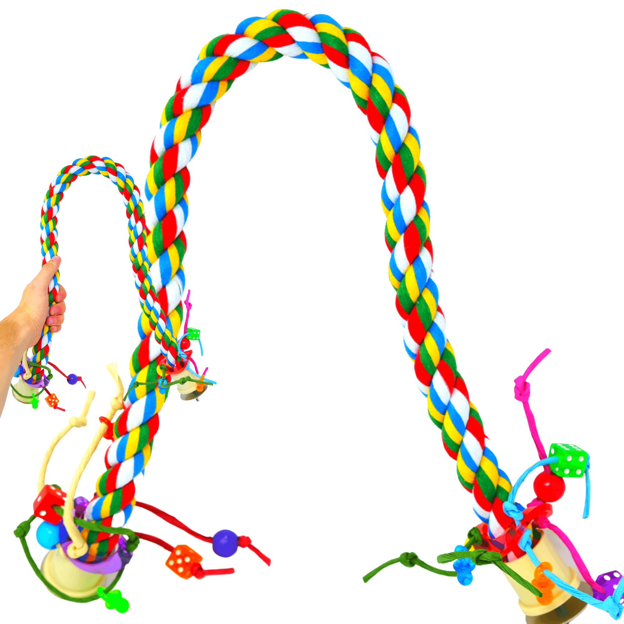 1115 Large Rope Charm Perch:(36" x 1") - Bonka Bird Toys