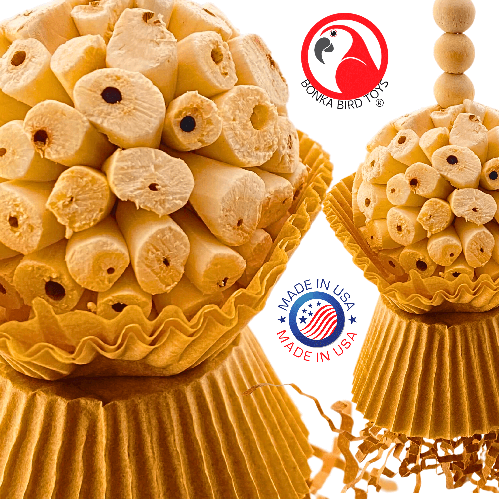 1925N Natural Cake - Bonka Bird Toys