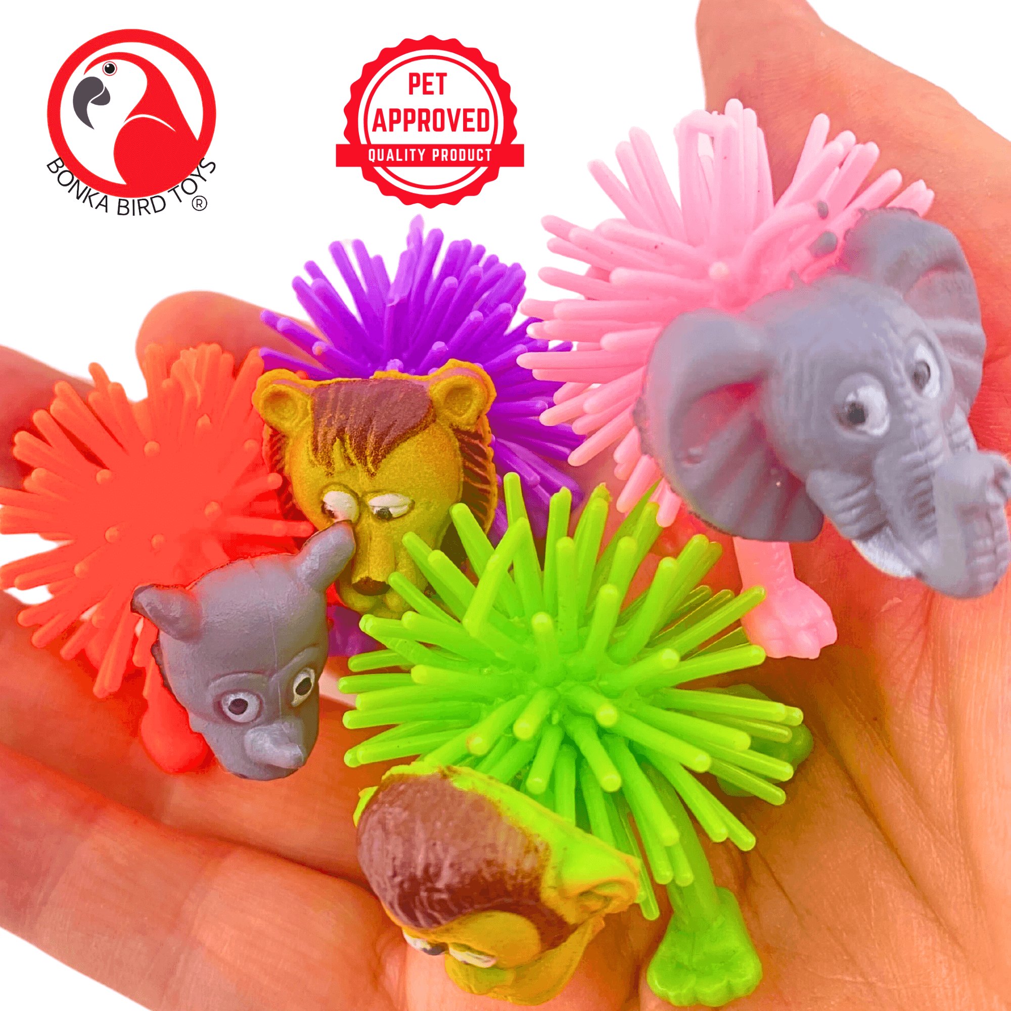 1444 Pk4 Animal Safari - Bonka Bird Toys