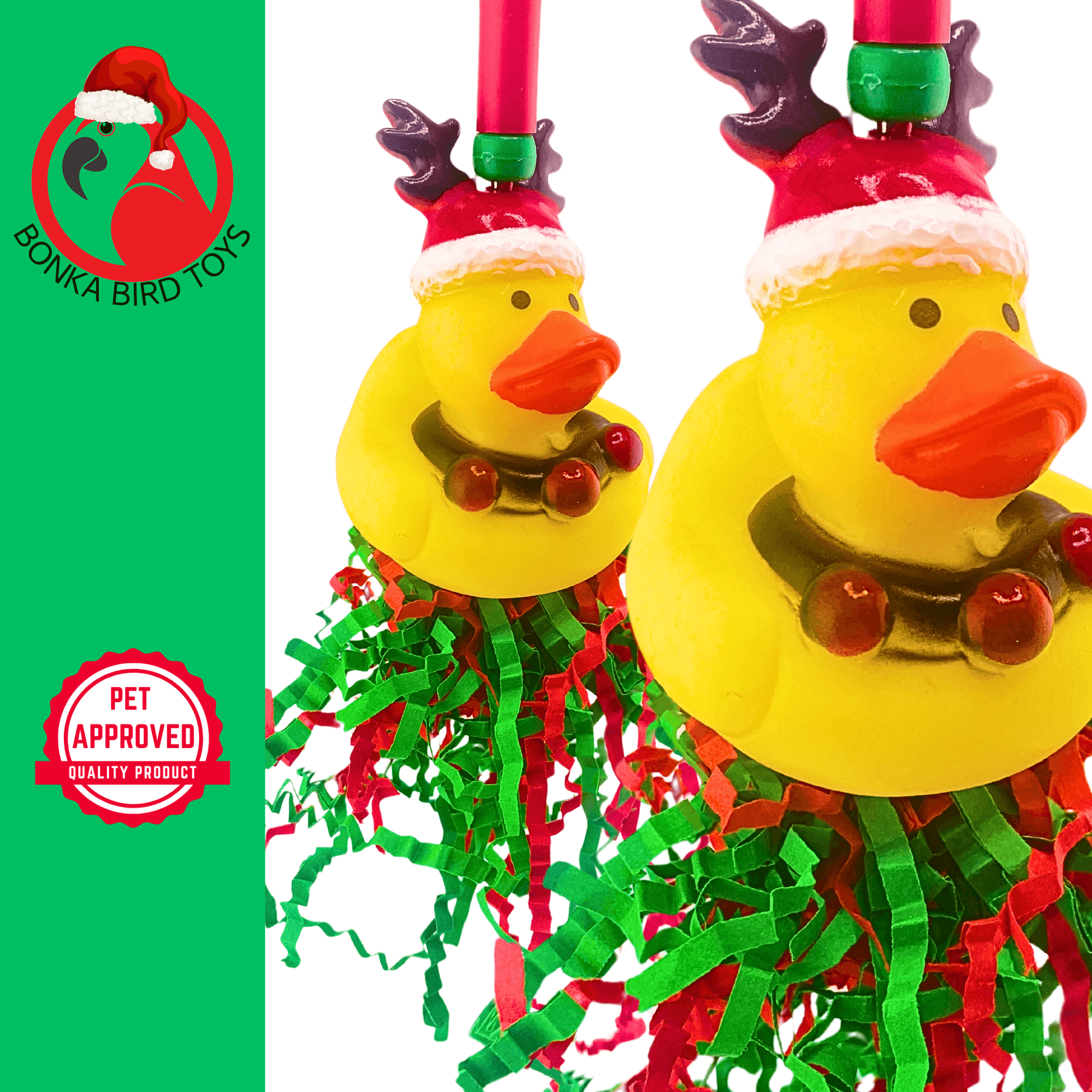 2729 Christmas Reindeer Duck - Bonka Bird Toys