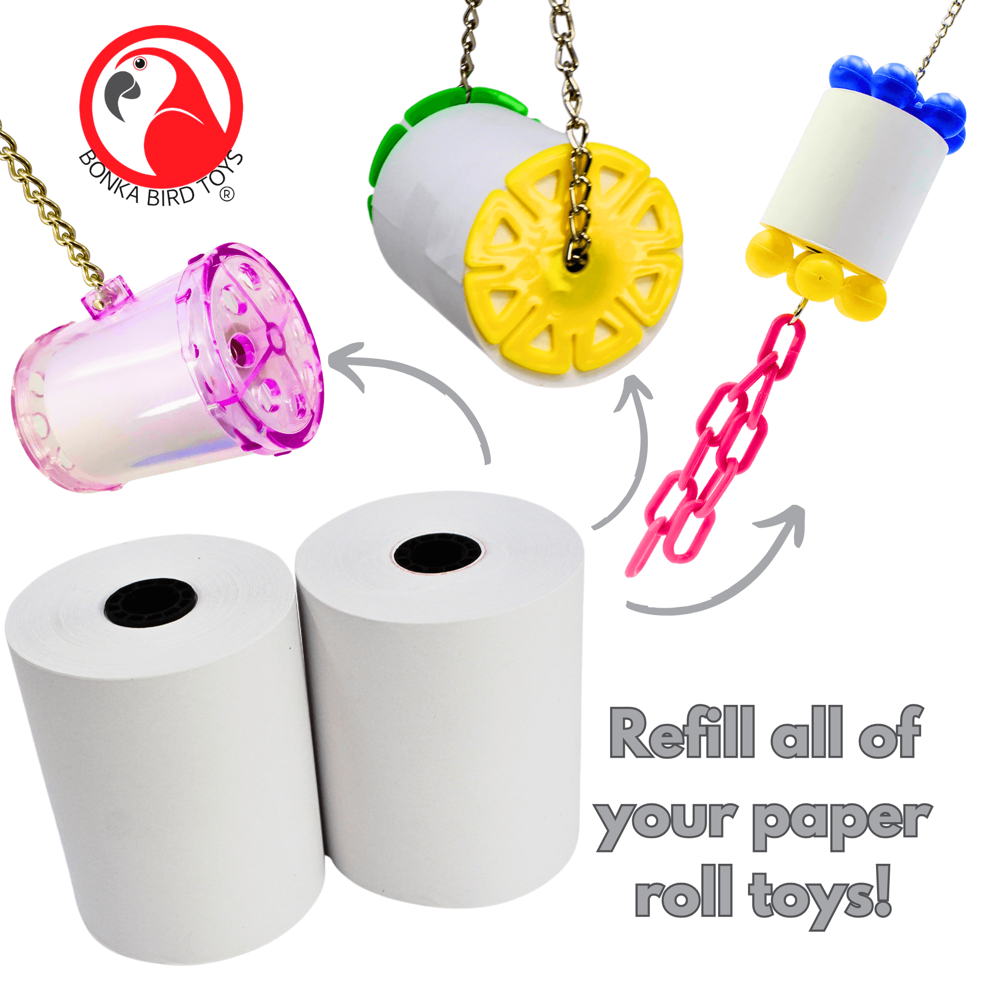 3135 2pk Large Shredmaster Refill 0037 - Bonka Bird Toys