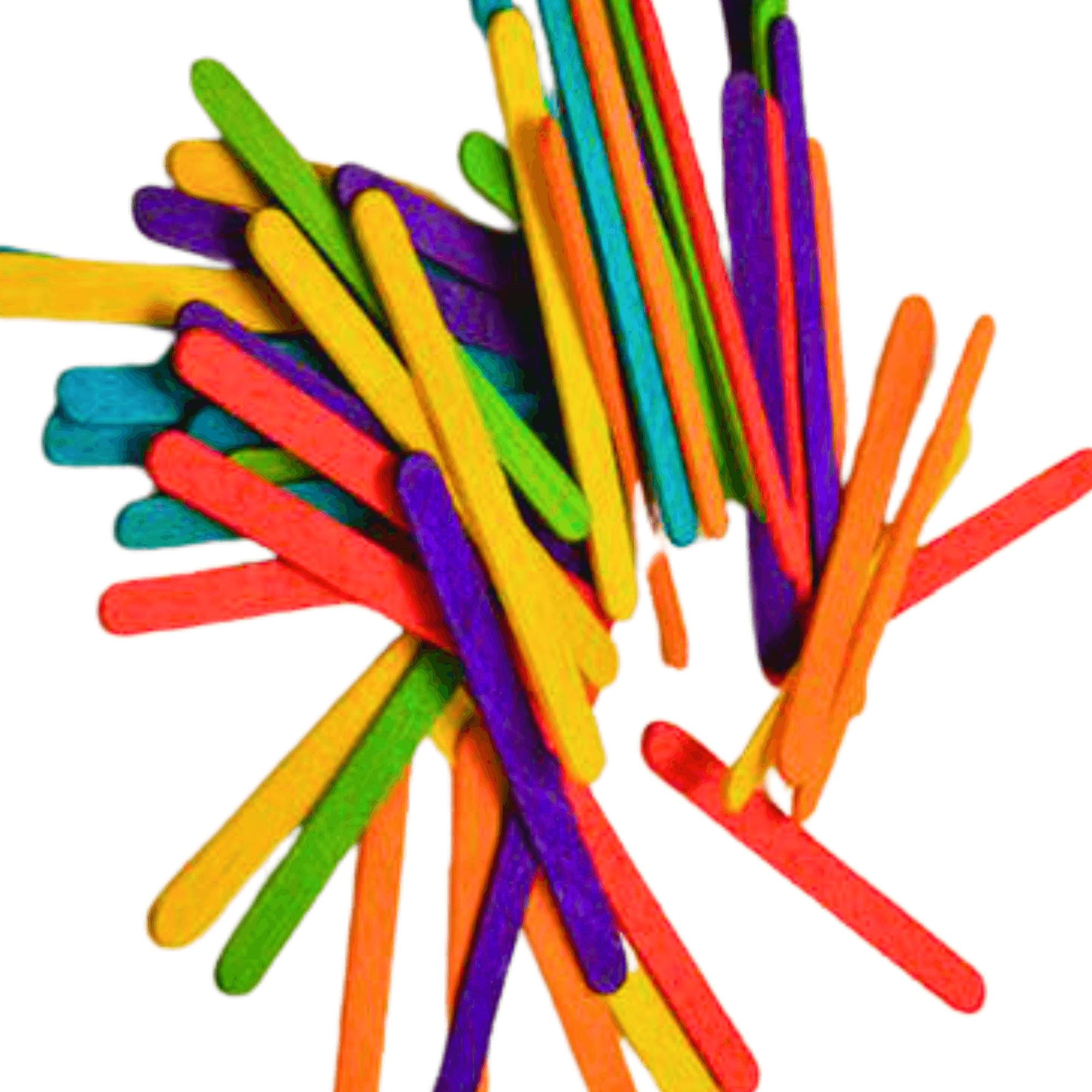 1227 Pk50 Colored Wooden Chewy Sticks - Bonka Bird Toys