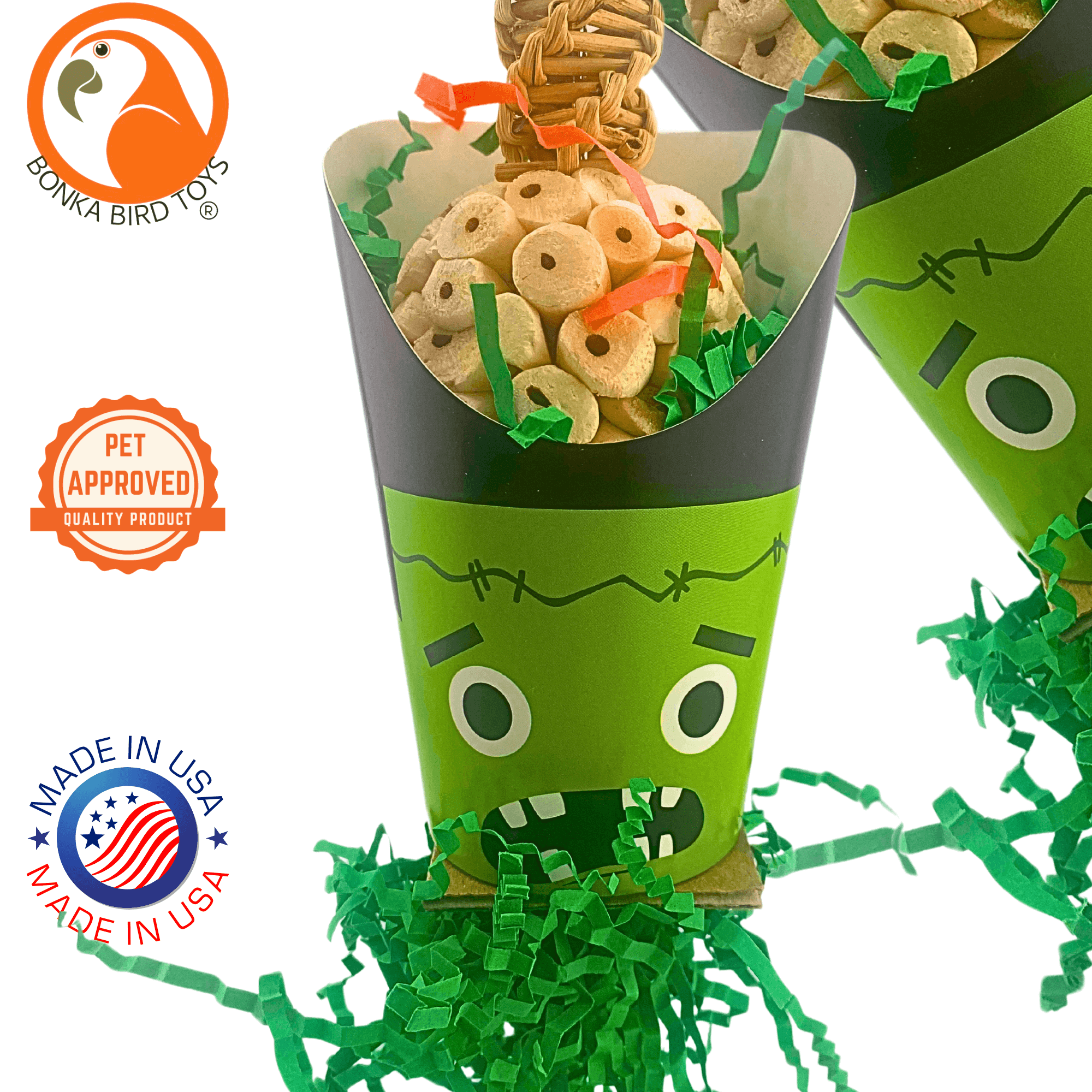 2706 Halloween Frankenstein Cup - Bonka Bird Toys