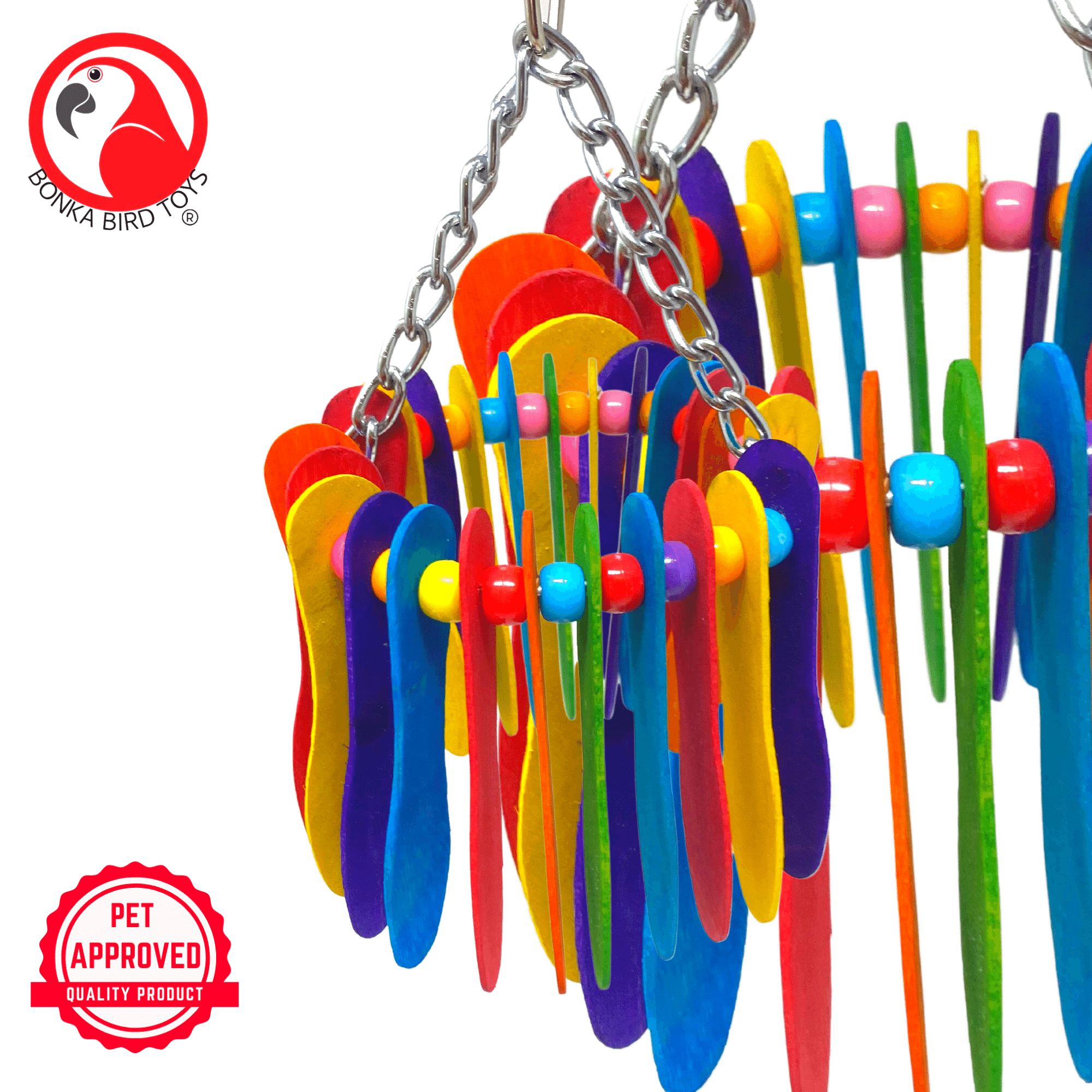 1401 Spoon Circle Small Bird Toy - Bonka Bird Toys