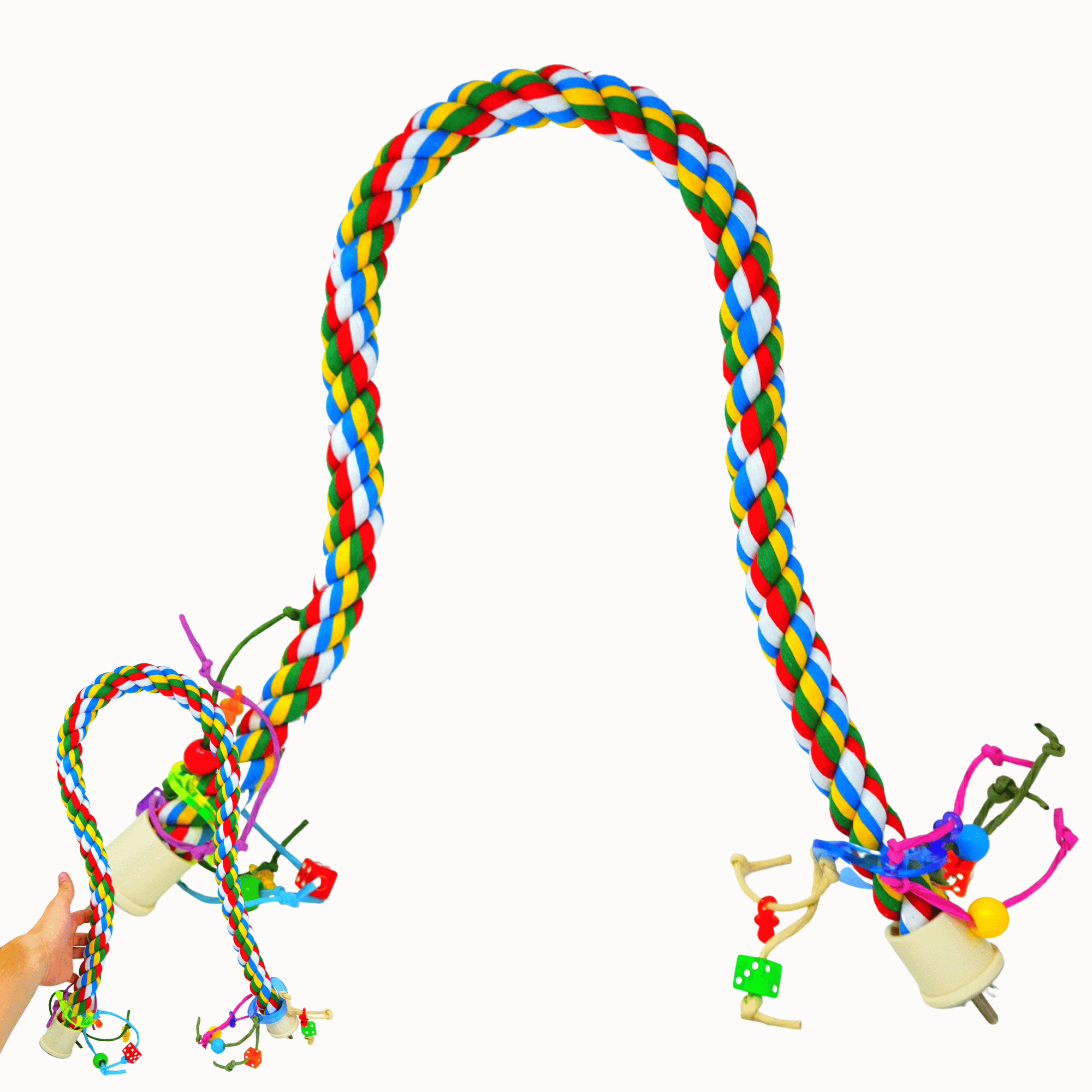 1114 Huge Rope Charm Perch 48" - Bonka Bird Toys