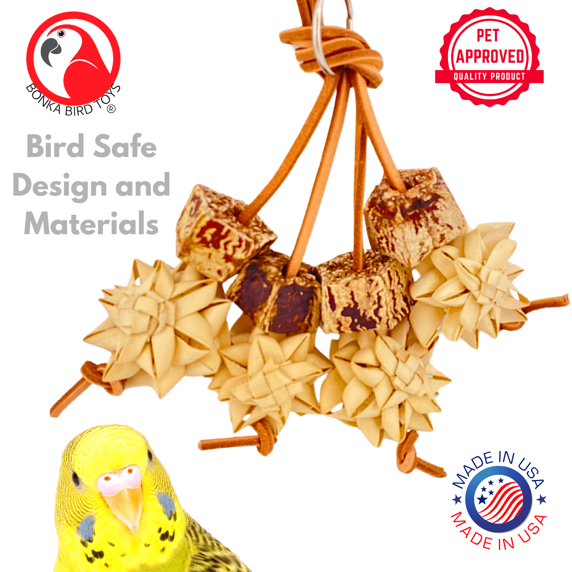 1056 Palm & Pod Forage Cluster - Bonka Bird Toys