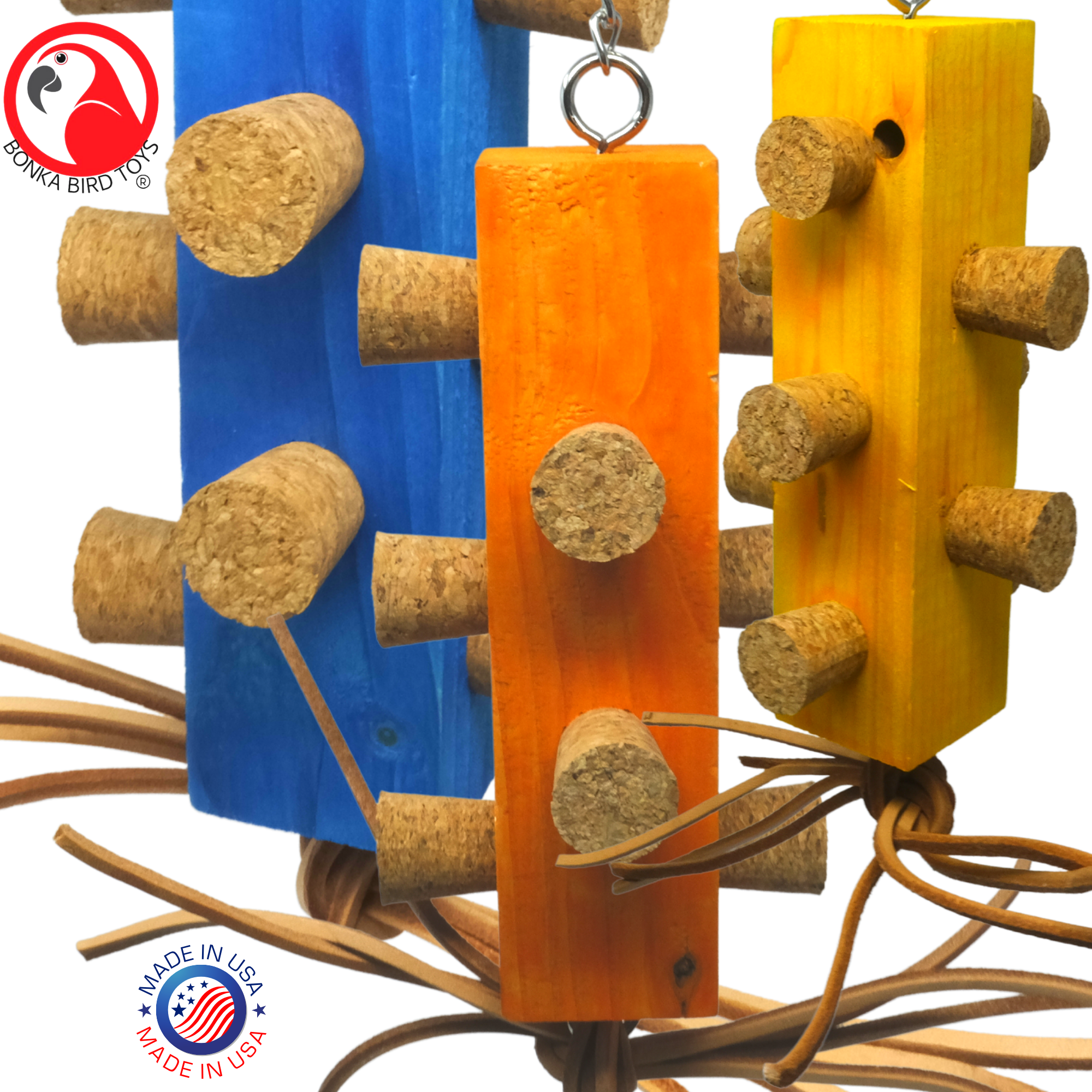 2555 Cork Traffic Light - Bonka Bird Toys