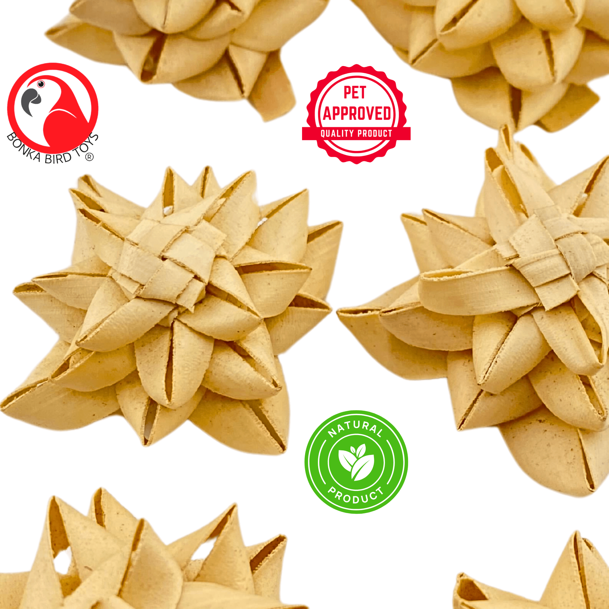 3821 Pk6 Medium Palm Flower - Bonka Bird Toys