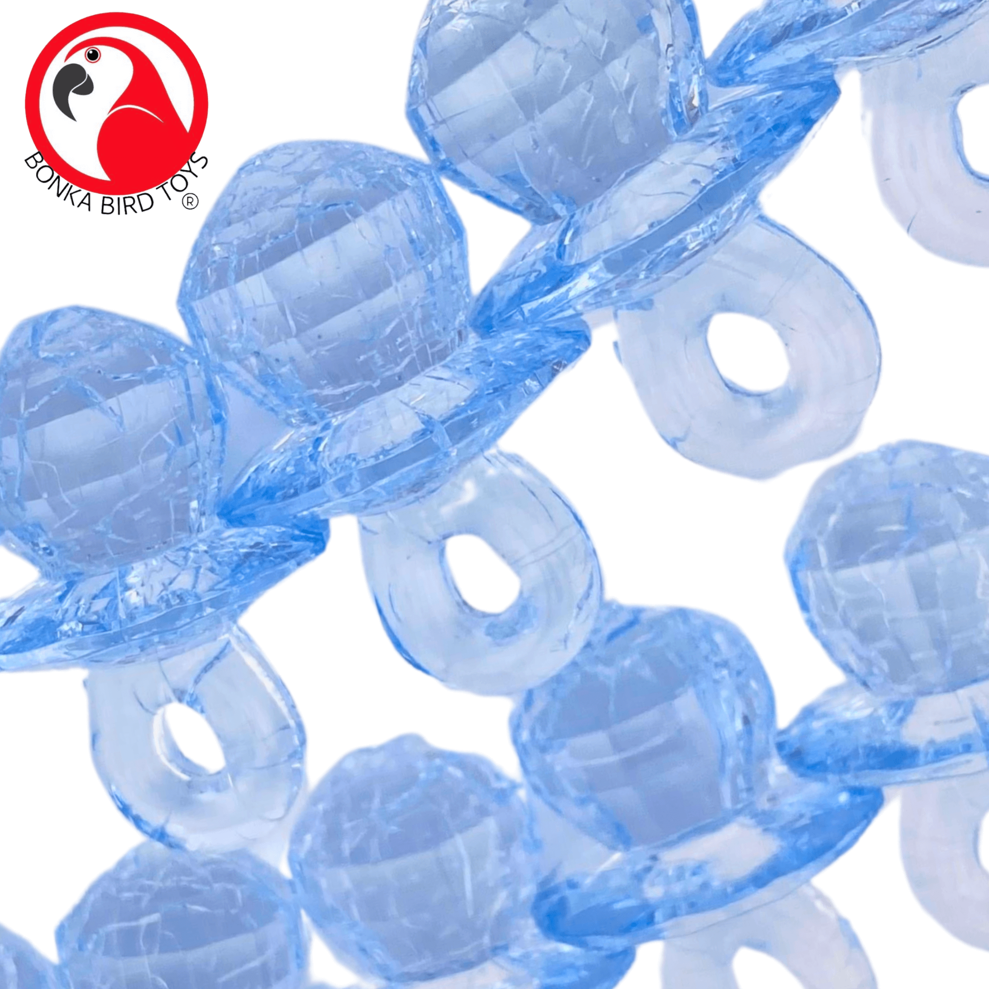 Crystal Cut Pk12 Pacifiers - Bonka Bird Toys
