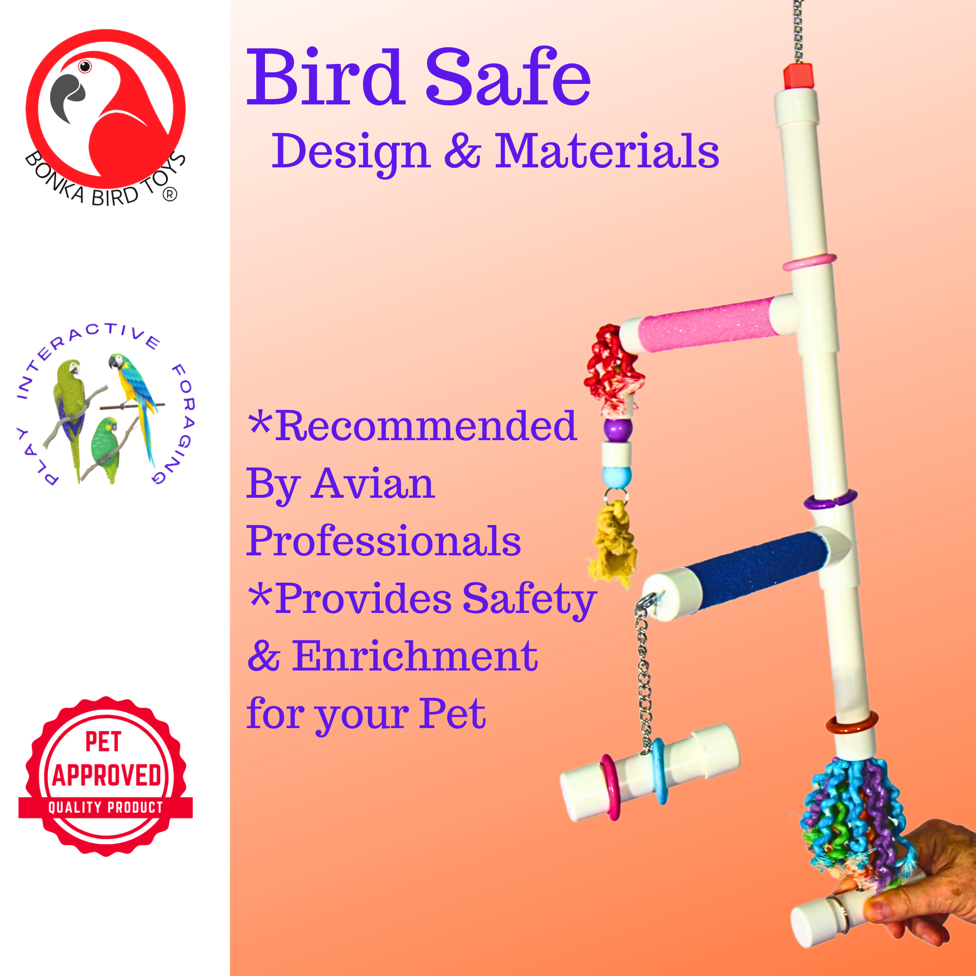 2300 PVC Play Tower - Bonka Bird Toys