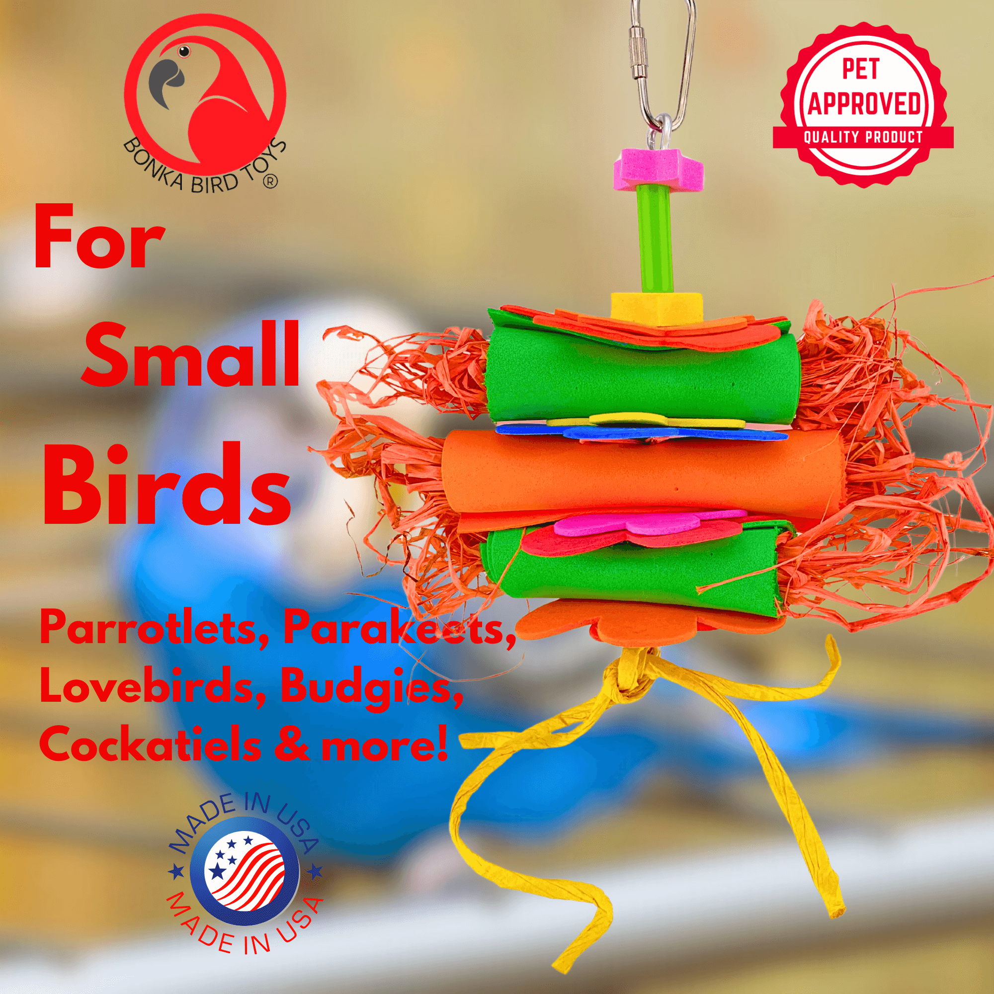 1102 Small Foam Roller - Bonka Bird Toys