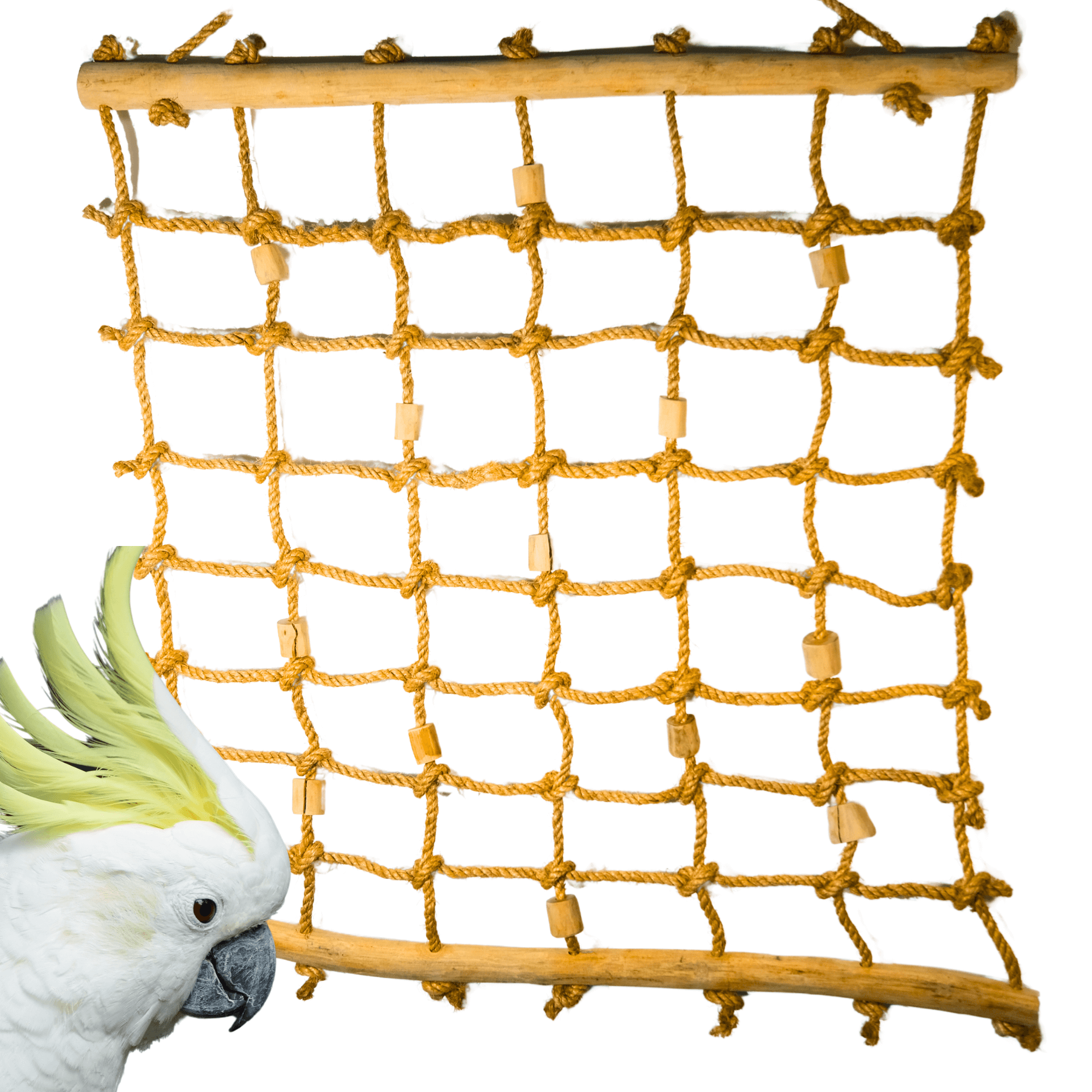 2657 Huge Hemp Java Cargo Net - Bonka Bird Toys