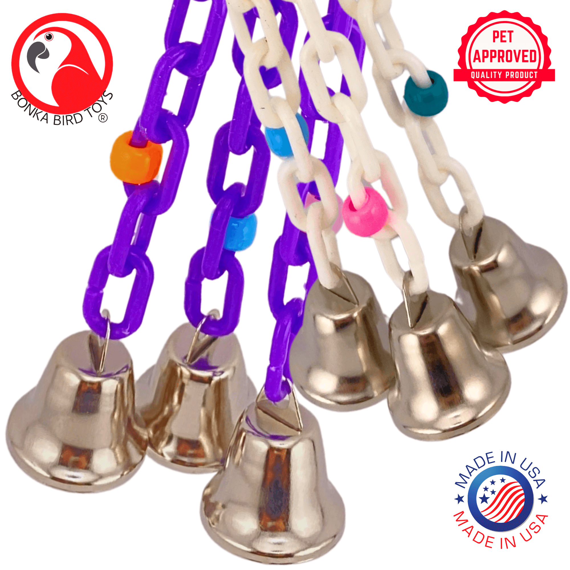 1166 Trio Bell - Bonka Bird Toys