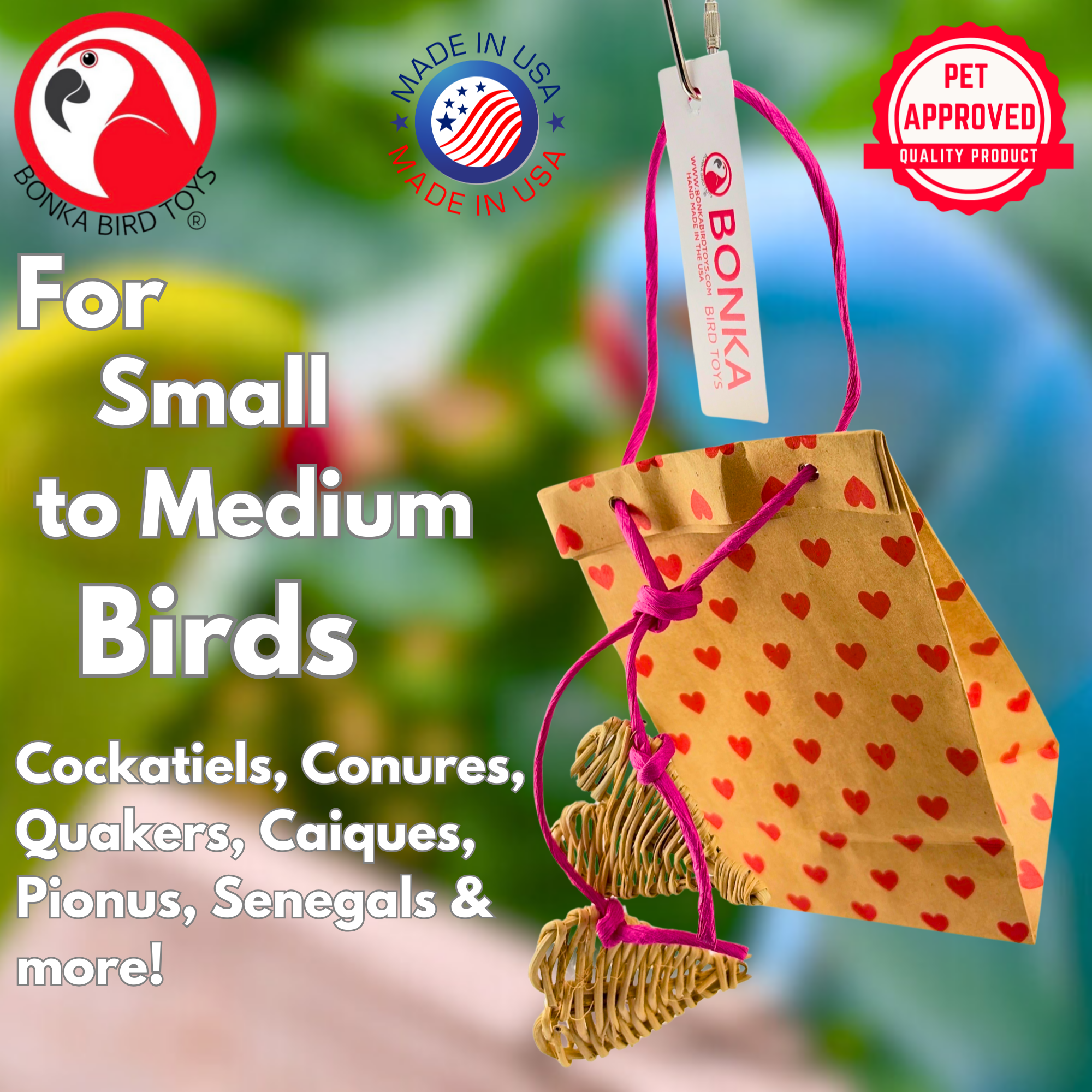 2765 Love Sack Forager - Bonka Bird Toys