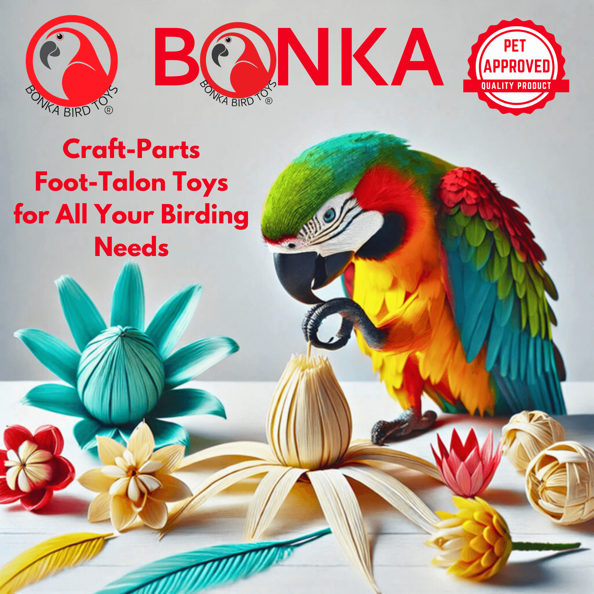 1154 Pk6 1.50" Drilled Cube Block - Bonka Bird Toys