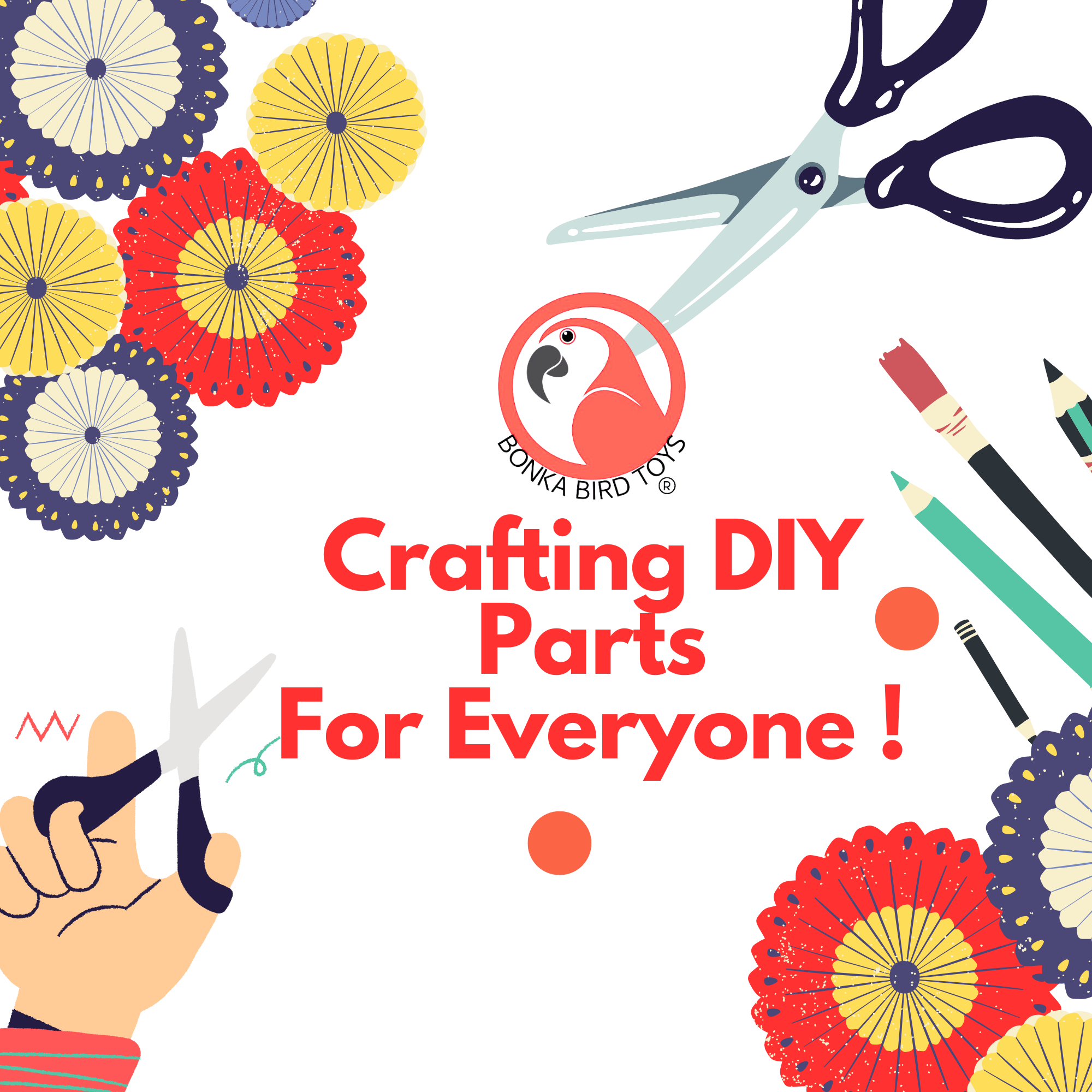 Natural and Colored PK 3 Six Point Star - Bonka Bird Toys