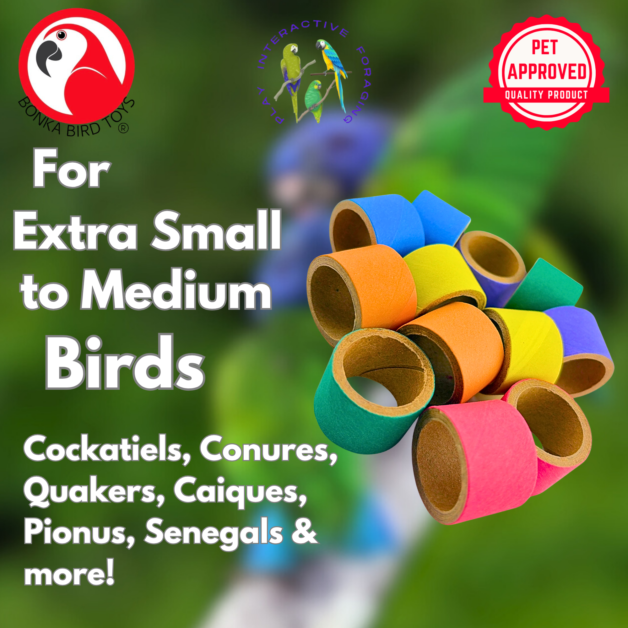 2591 12pk 3/4-Inch Ring Bagels - Bonka Bird Toys