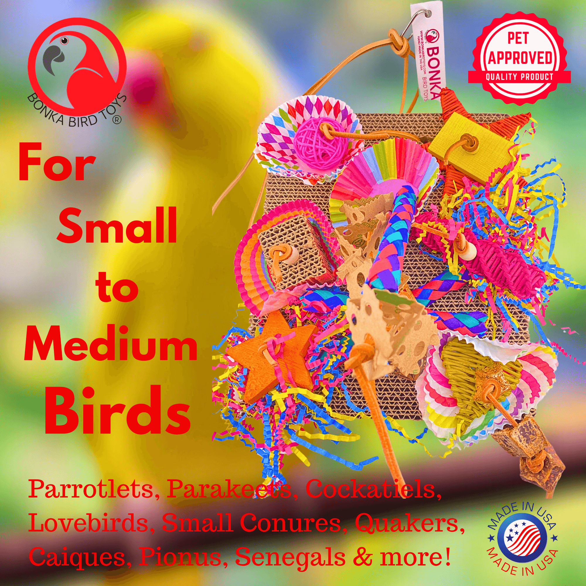 2644 Fiesta Foraging Board - Bonka Bird Toys