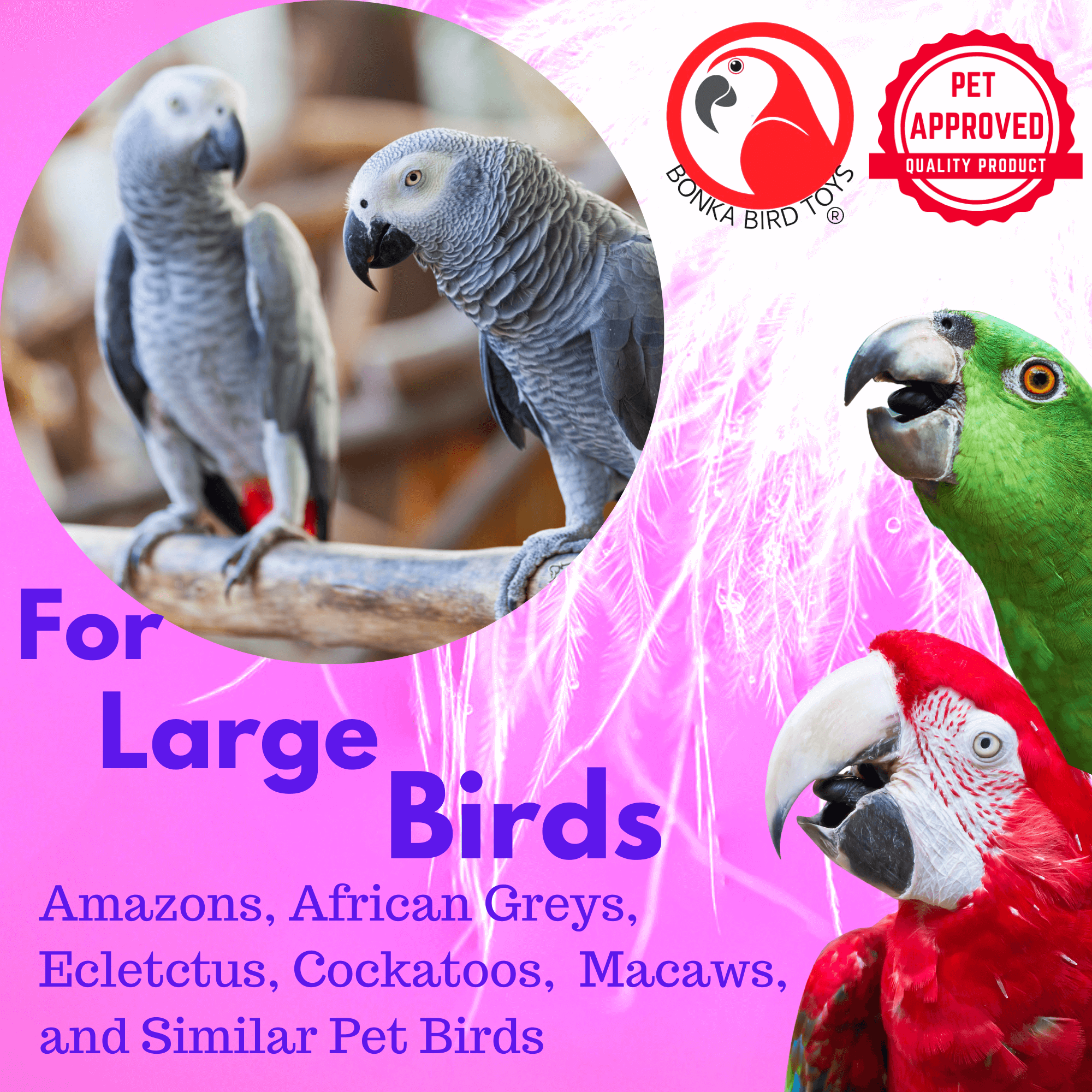 2599 Large Saddle Up - Bonka Bird Toys