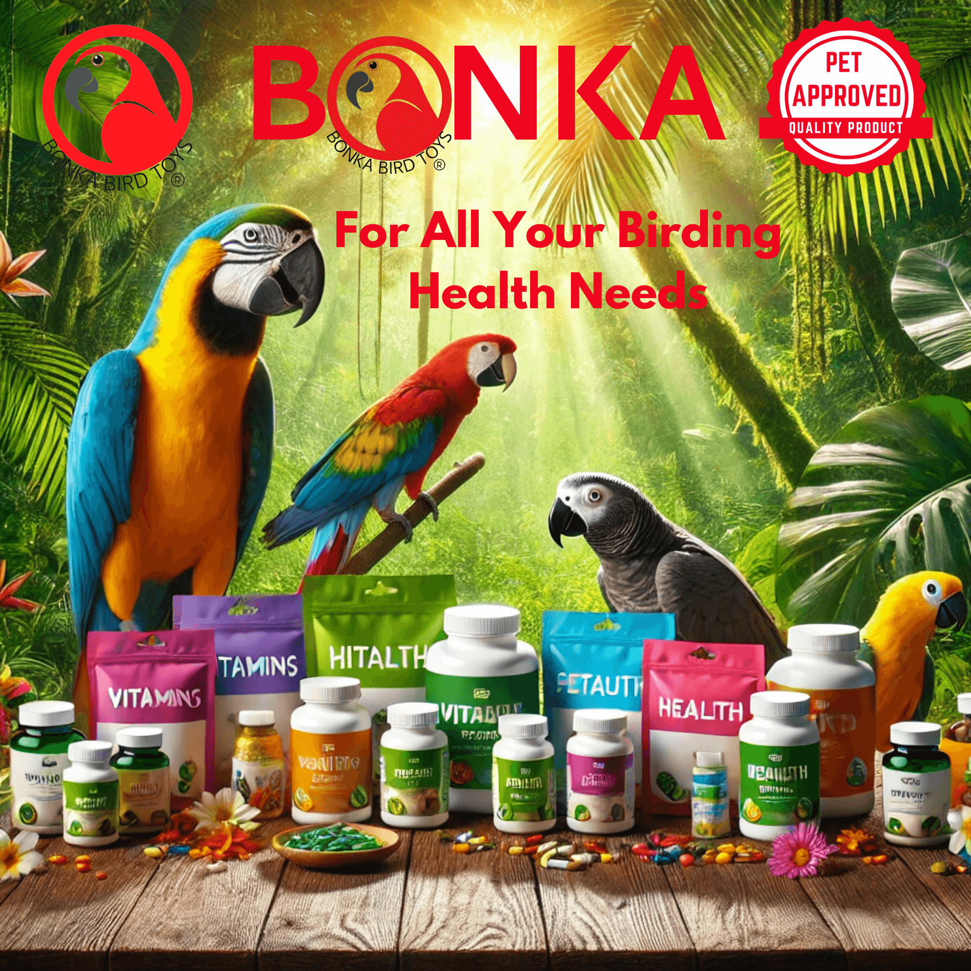 1443 Pk1 Mini Strawberry Calcium Treat - Bonka Bird Toys