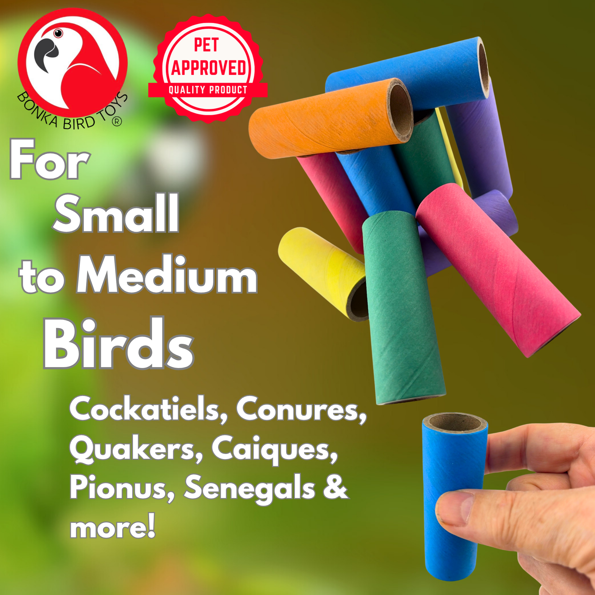 2781 Pk12 Bagel Tubes - Bonka Bird Toys