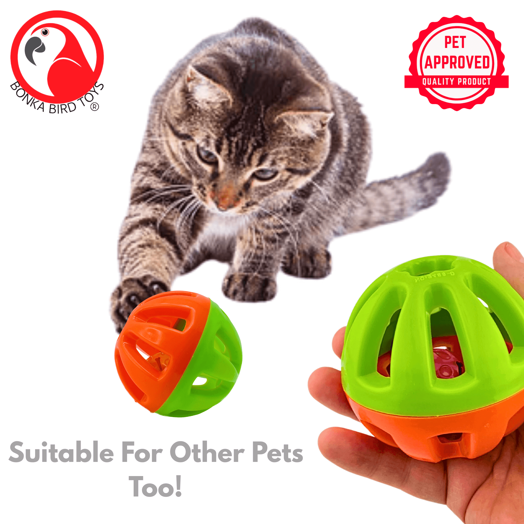 1404 Big 3-Inch Ball - Bonka Bird Toys