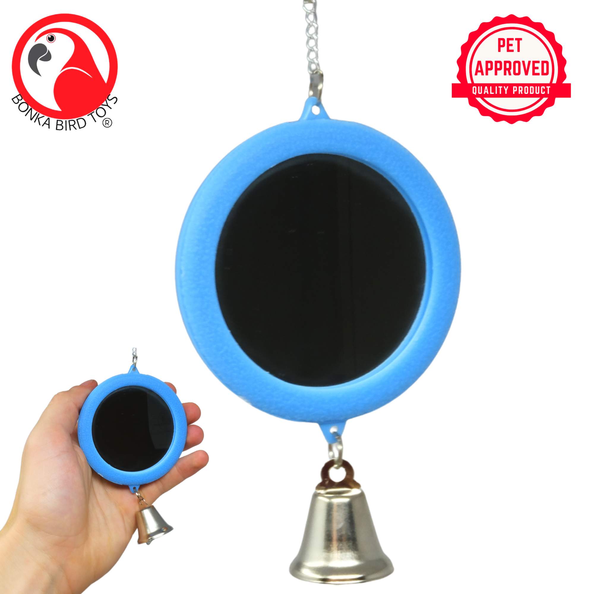 36415 Medium Round Mirror - Bonka Bird Toys