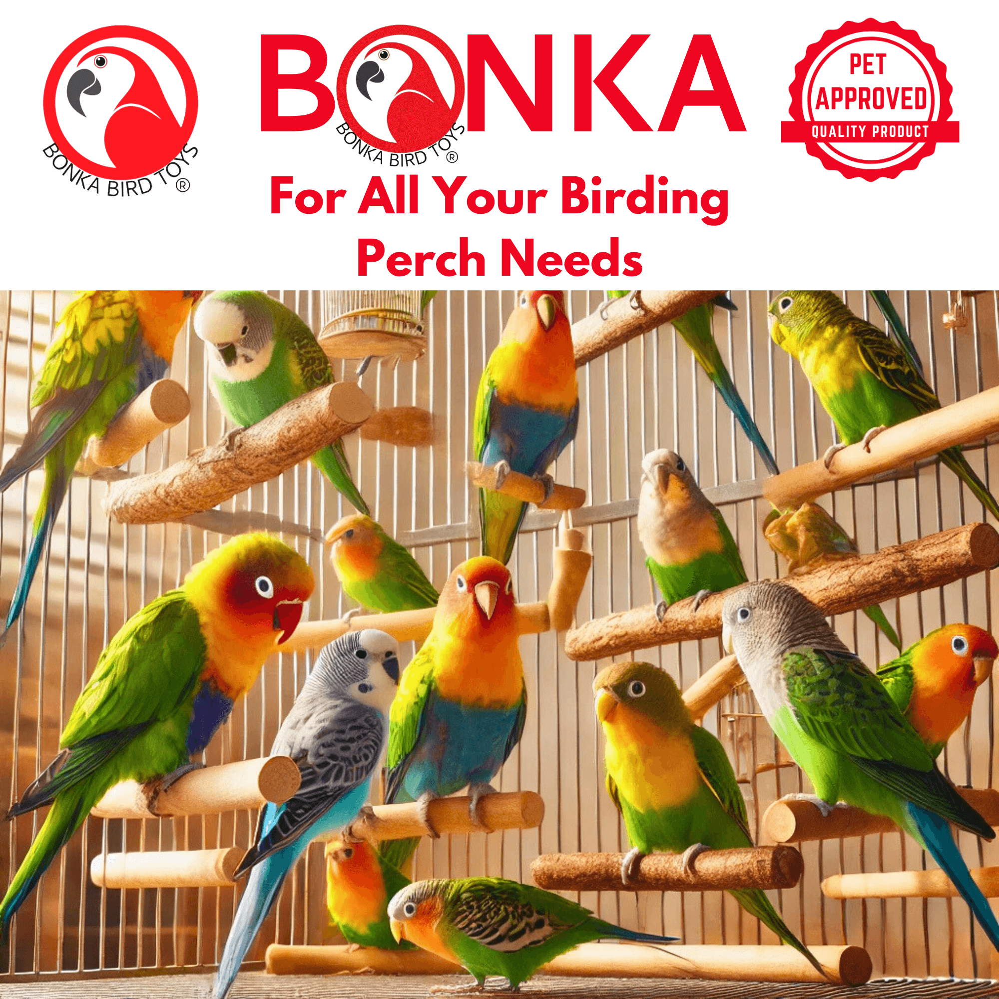 2970 Dragonwood Multi Perch - Bonka Bird Toys