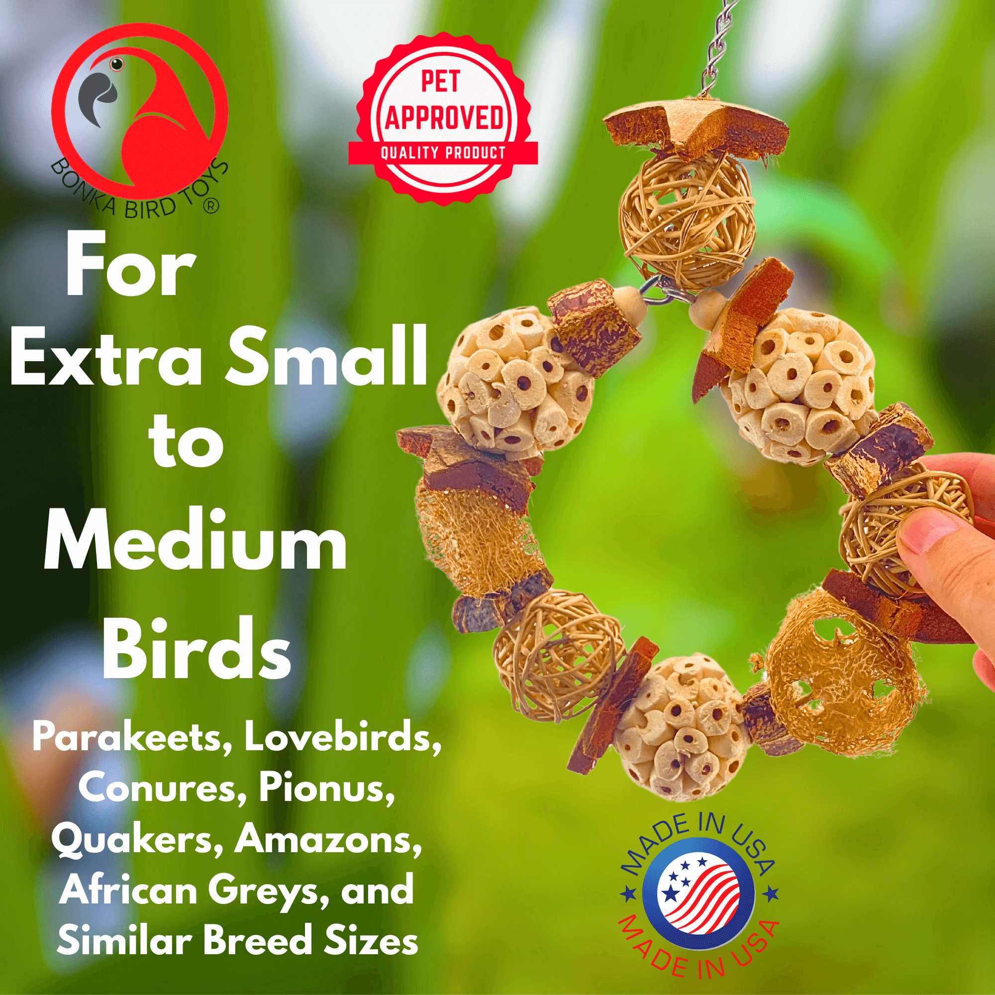 1199 Natures Harmony Swing - Bonka Bird Toys