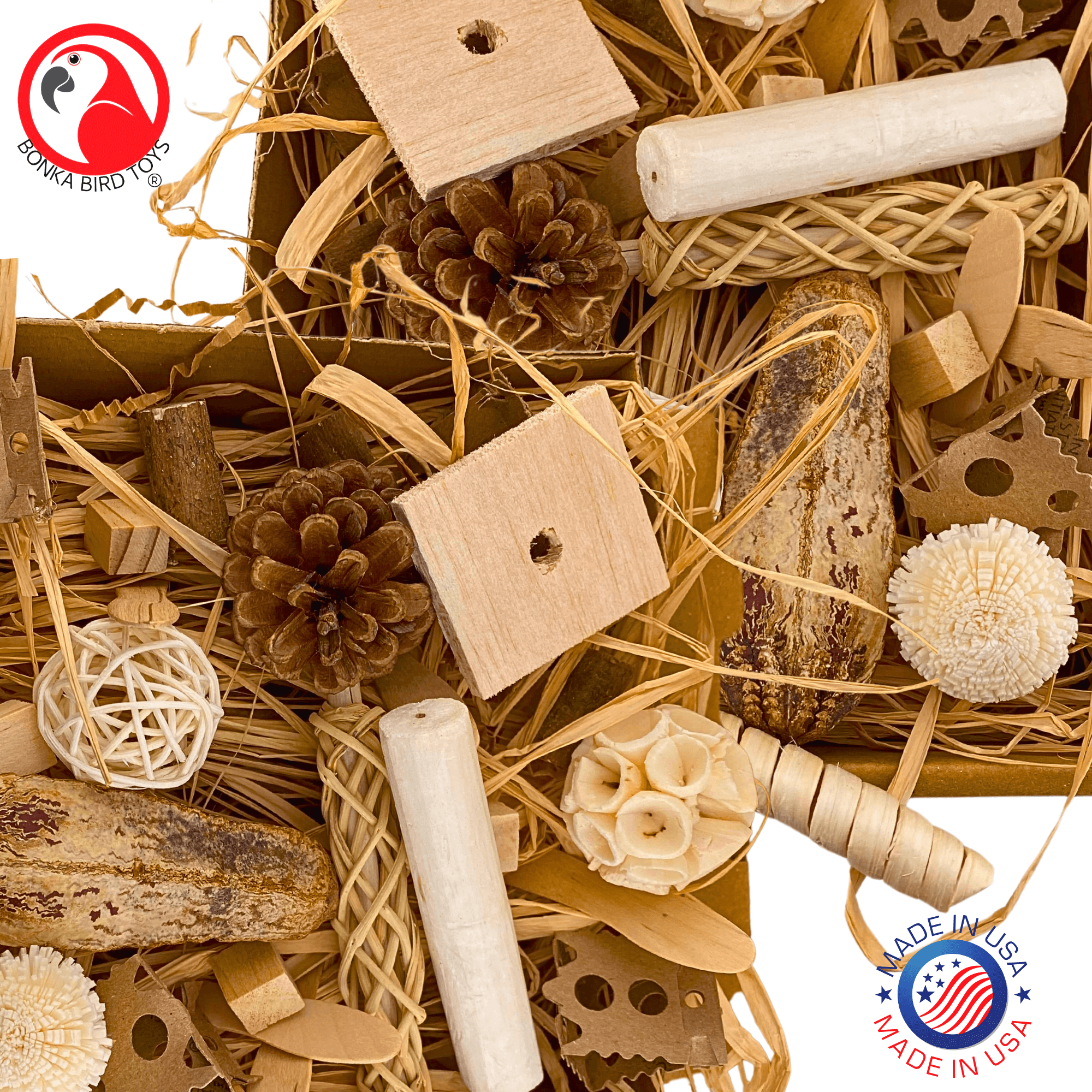 2028 Natural Foraging Bonka Box - Bonka Bird Toys