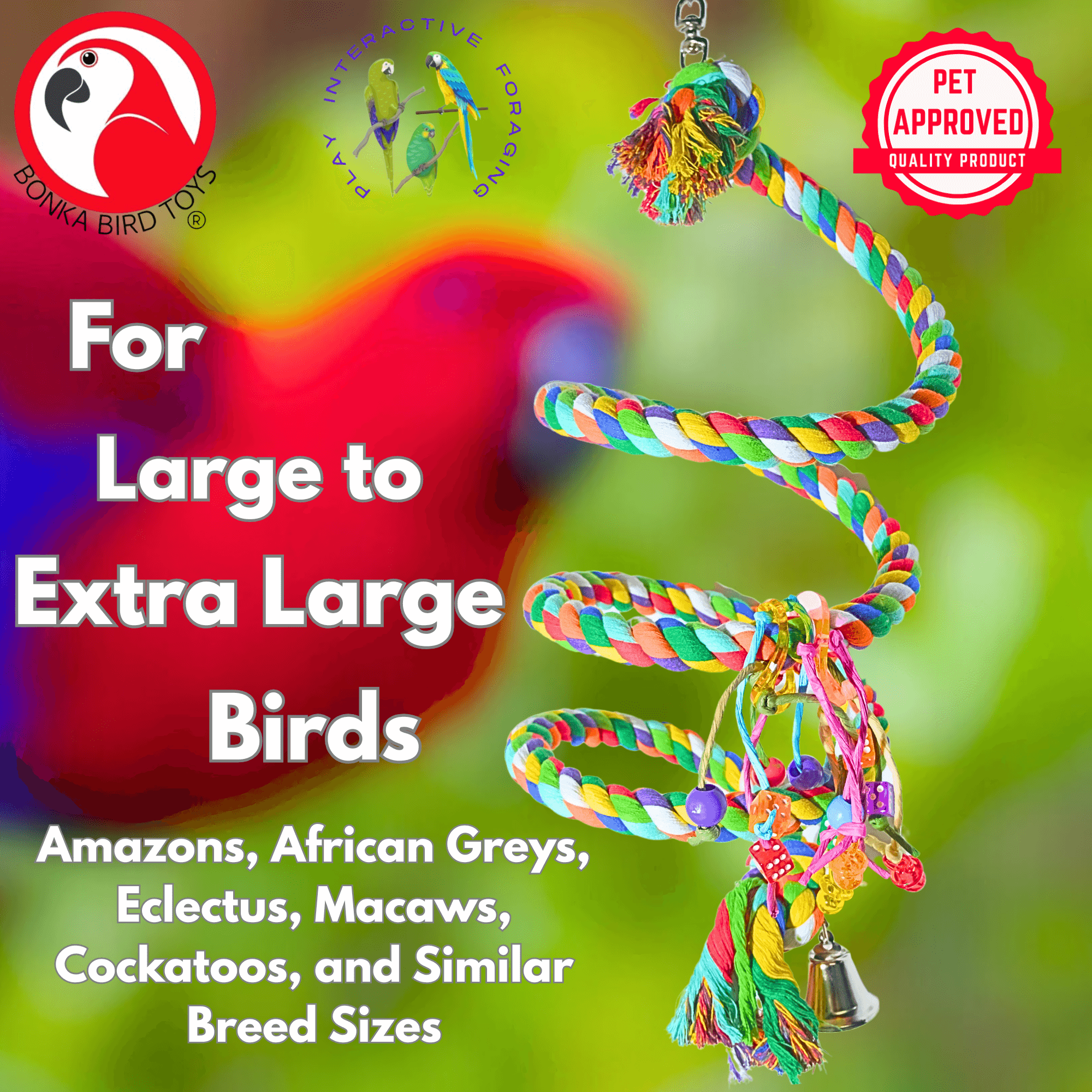 1962 Huge Rope Boing - Bonka Bird Toys