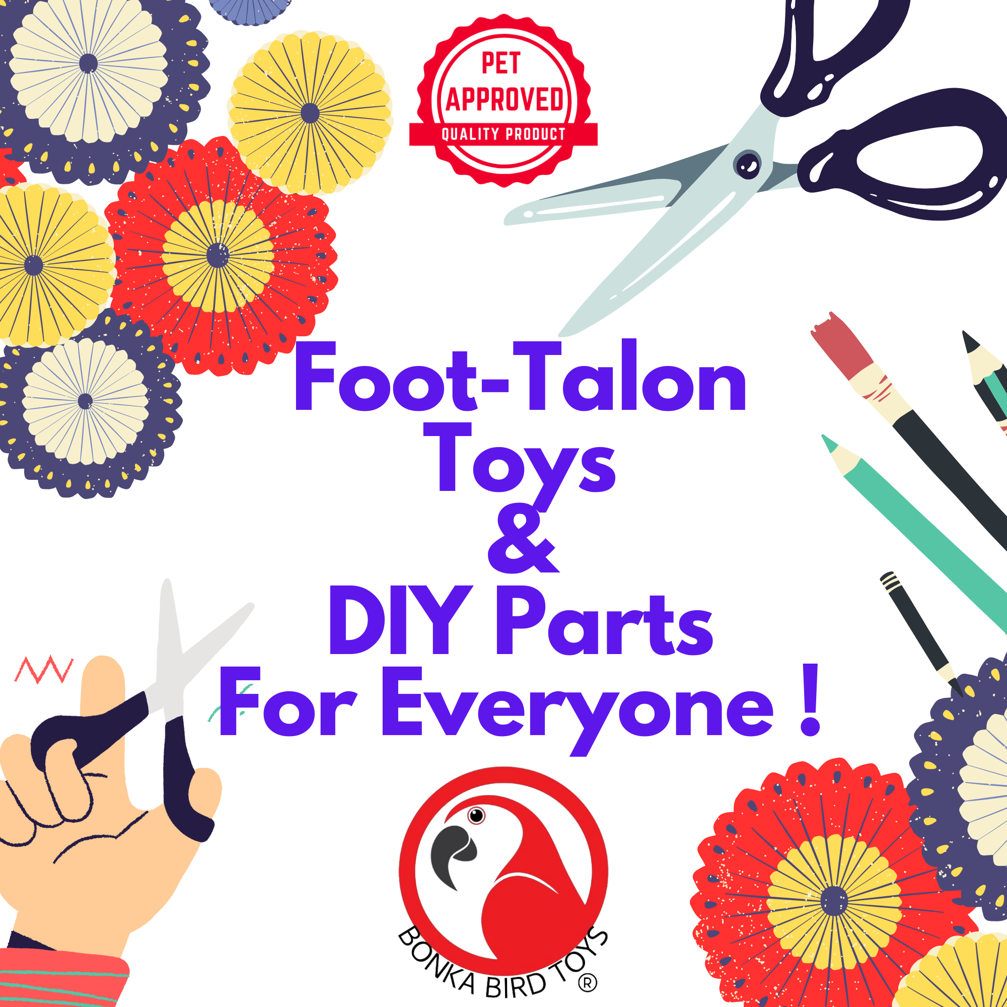 1227 Pk50 Colored Wooden Chewy Sticks - Bonka Bird Toys