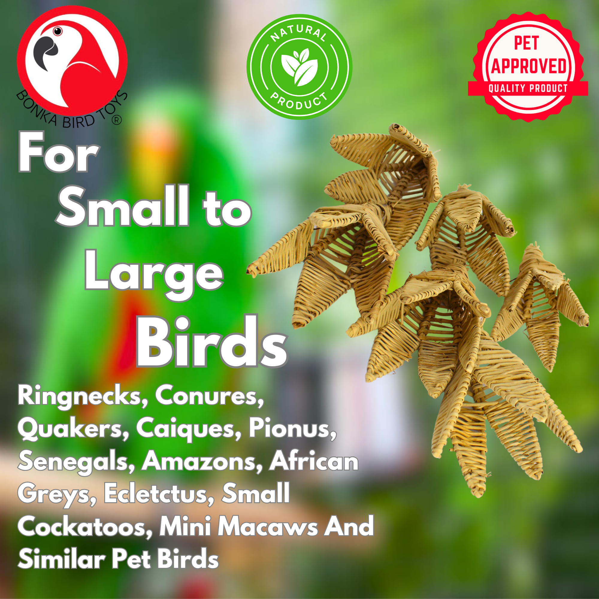 1268 PK6 Vine Lilies - Bonka Bird Toys
