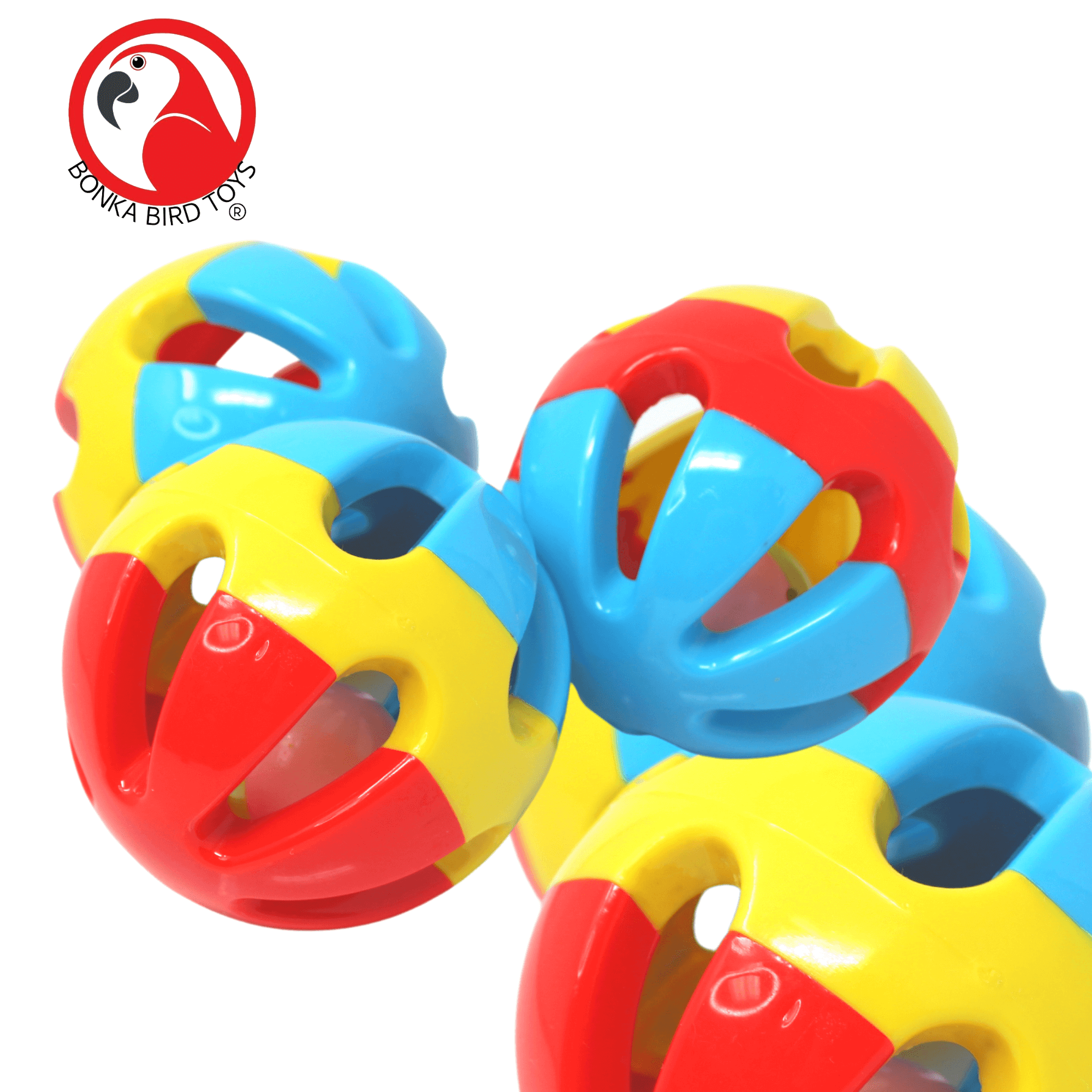 1312 Pk3 Soccer Balls 3 Inch - Bonka Bird Toys