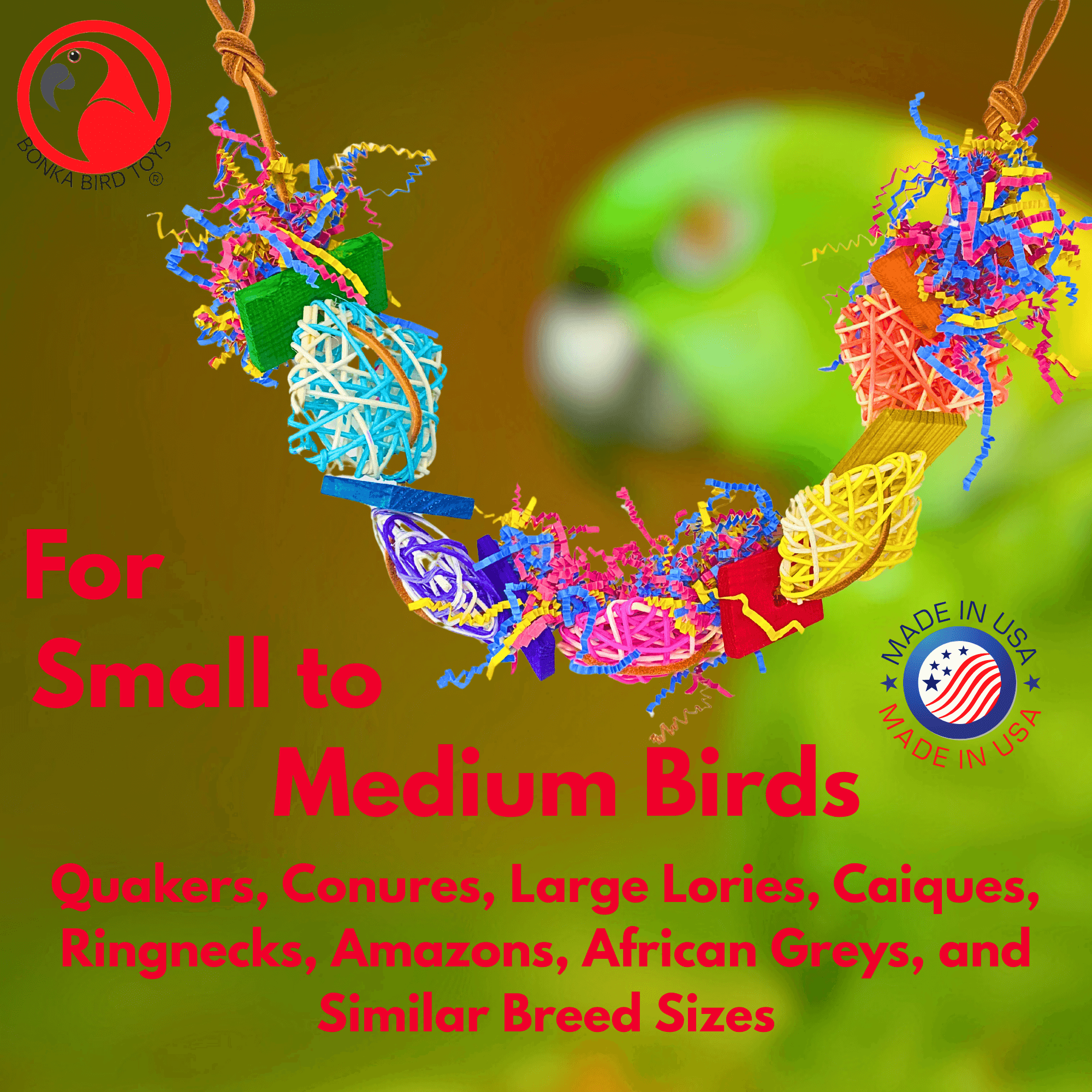 3933 Crinkle Carnival - Bonka Bird Toys