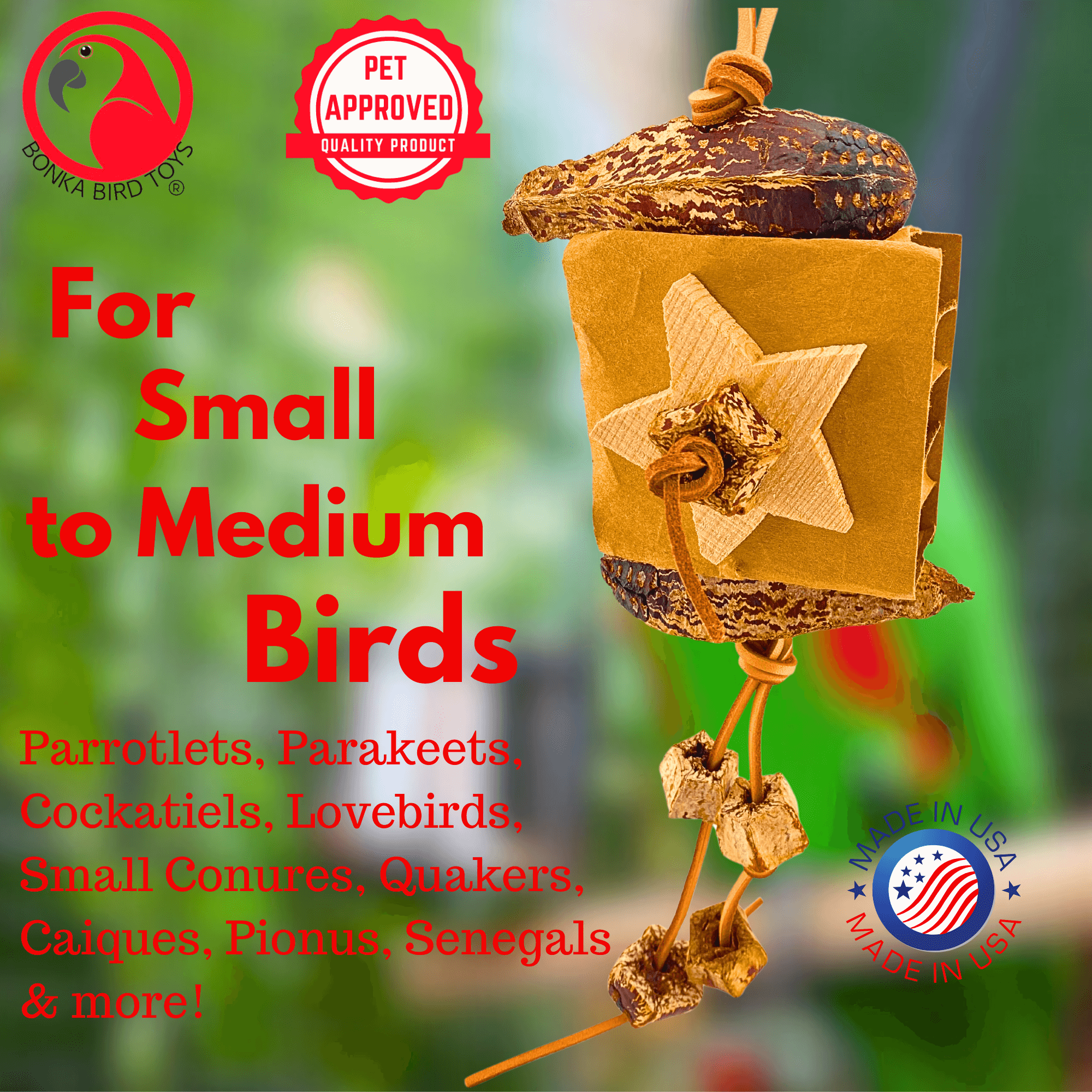 1144 Star Forage Block - Bonka Bird Toys