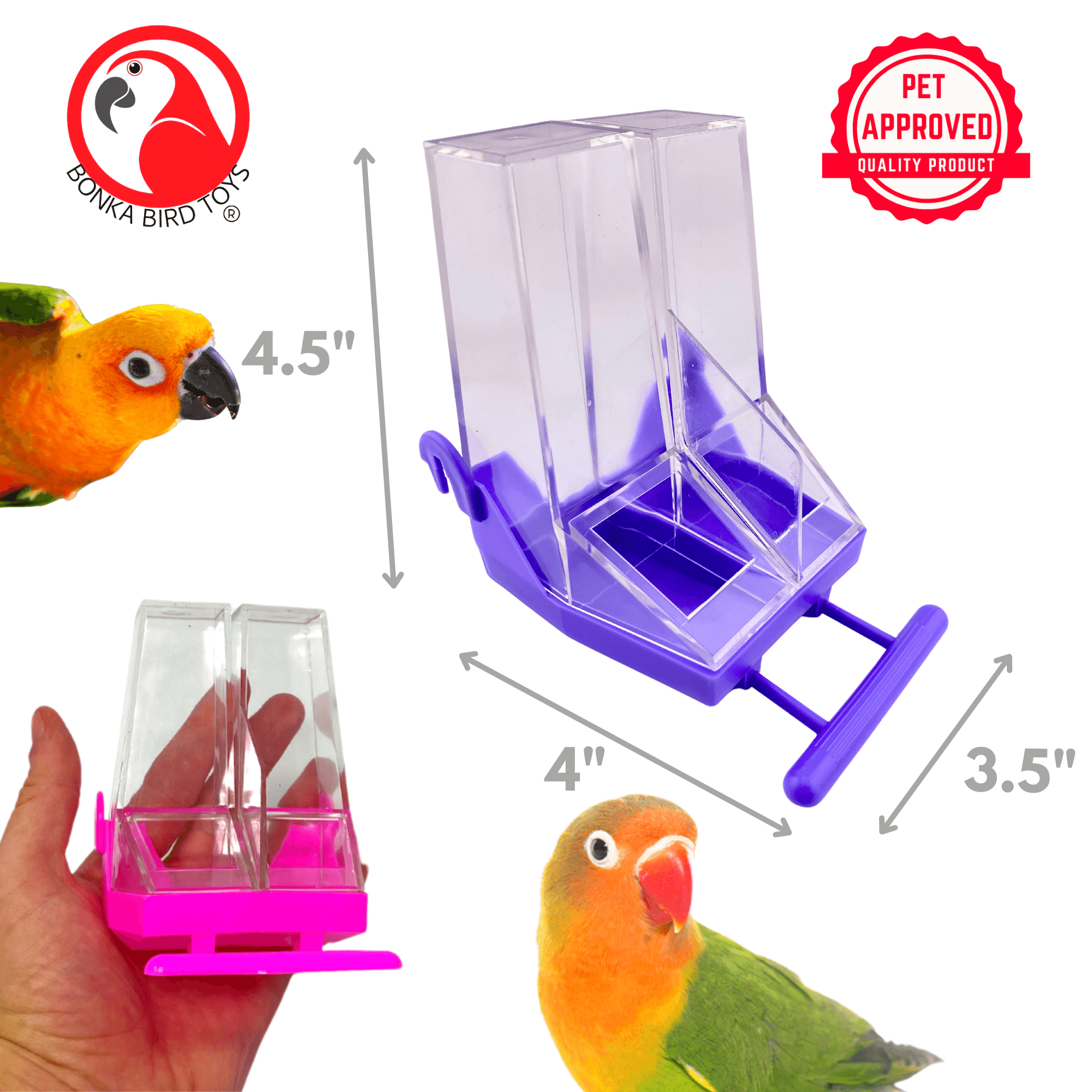 6019 Double Feeder - Bonka Bird Toys