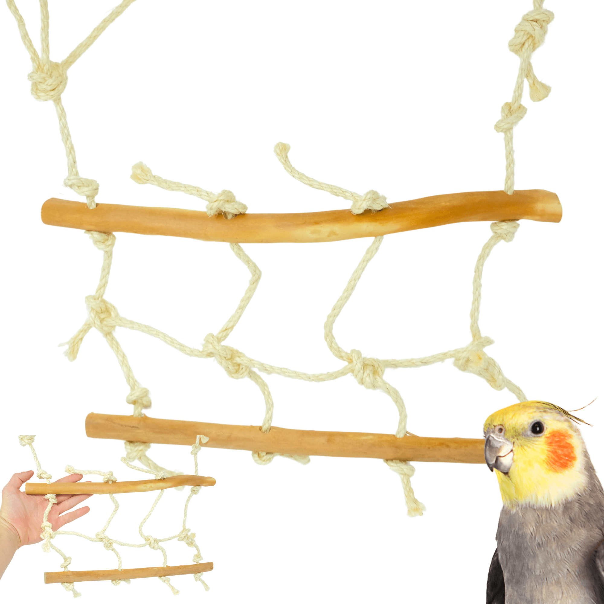 2666 X-Small Sisal Java Cargo Net - Bonka Bird Toys