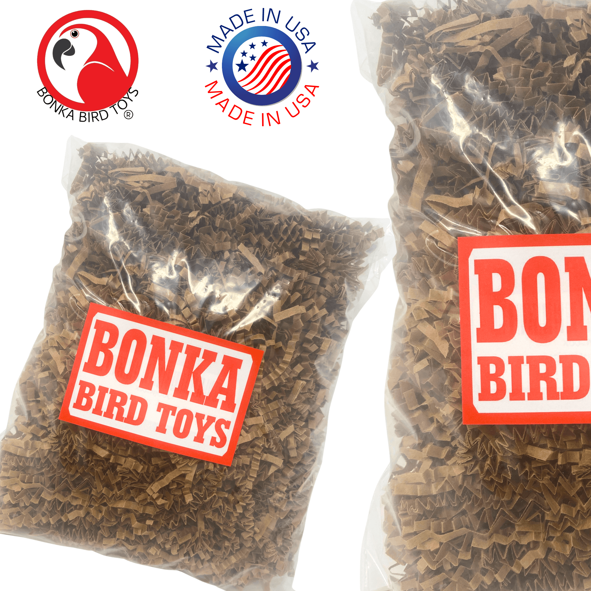 1574 Natural Crinkle Paper - Bonka Bird Toys