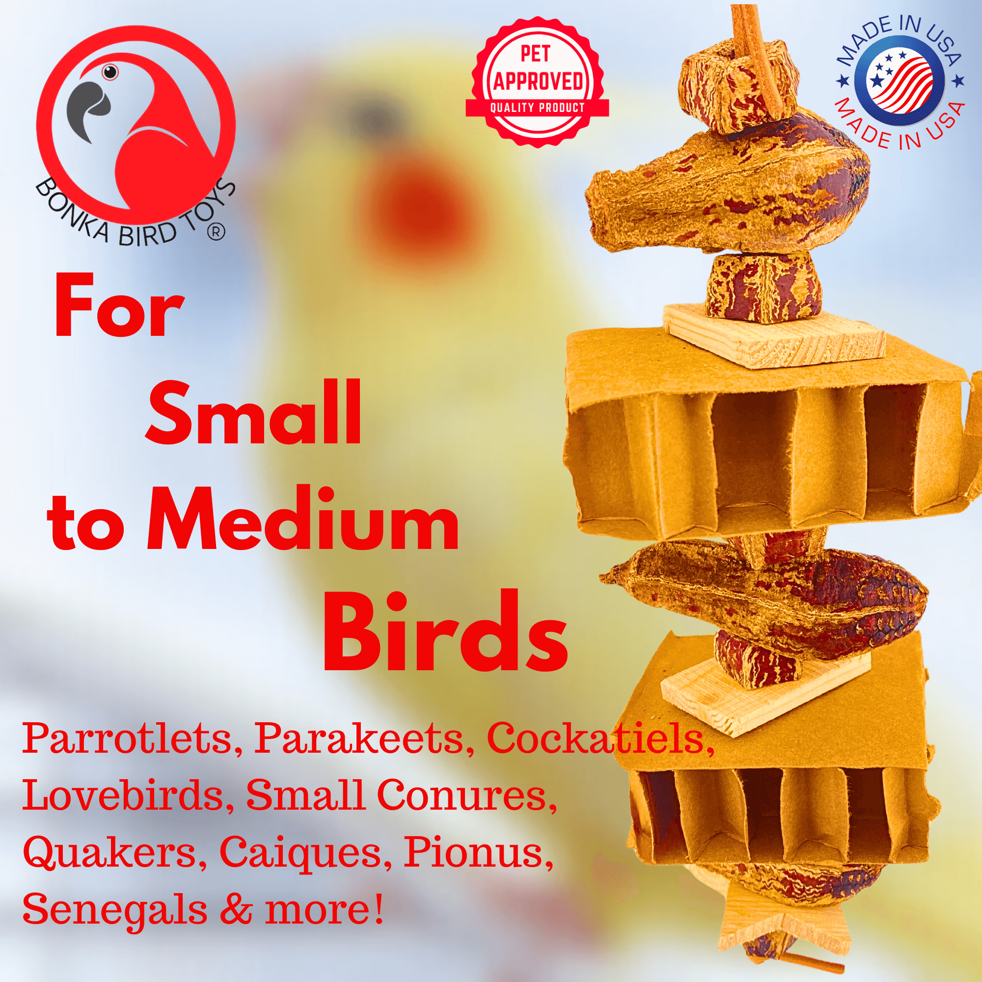 1138 Rustic Ripper - Bonka Bird Toys