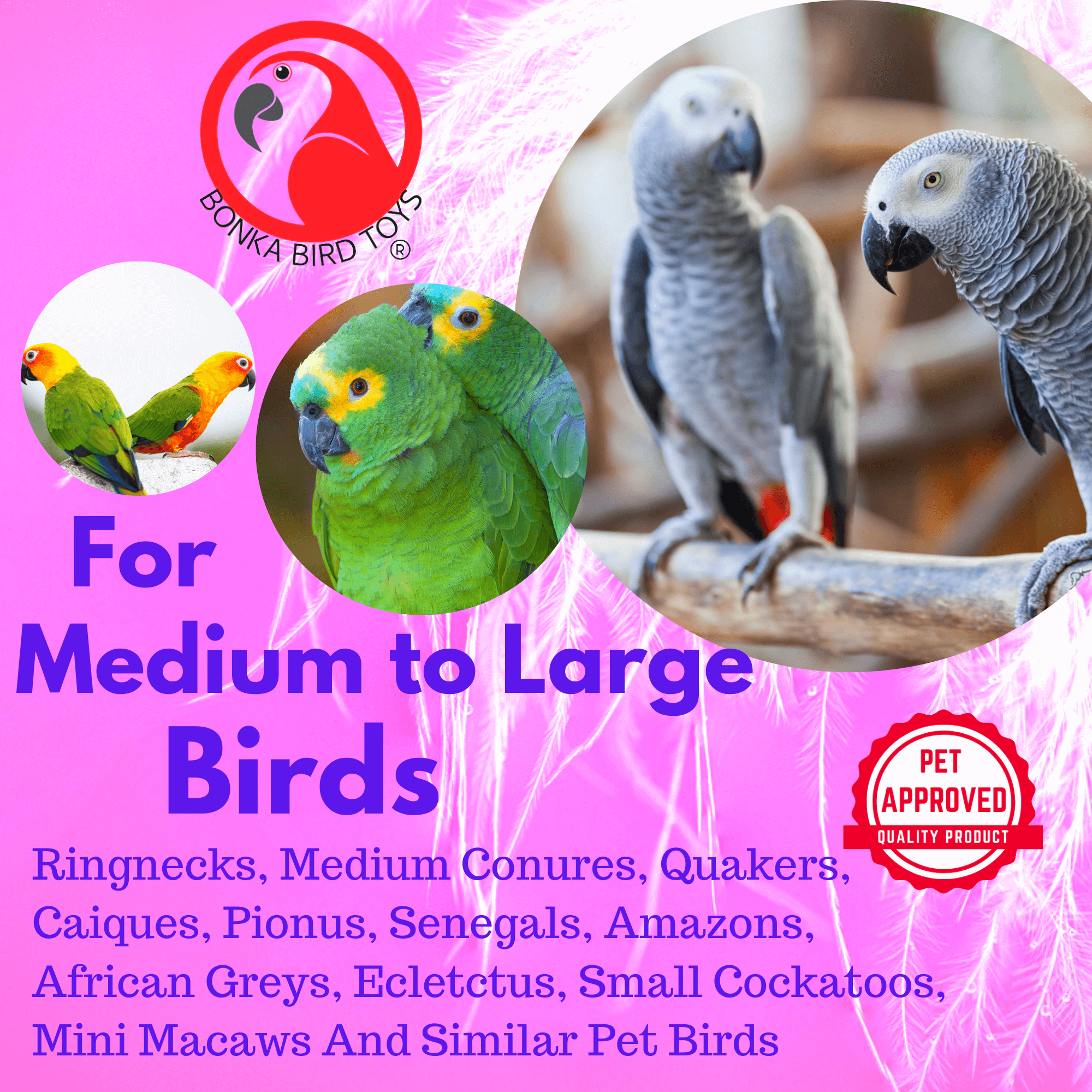 2699 Medium Natural Wonder Cluster - Bonka Bird Toys