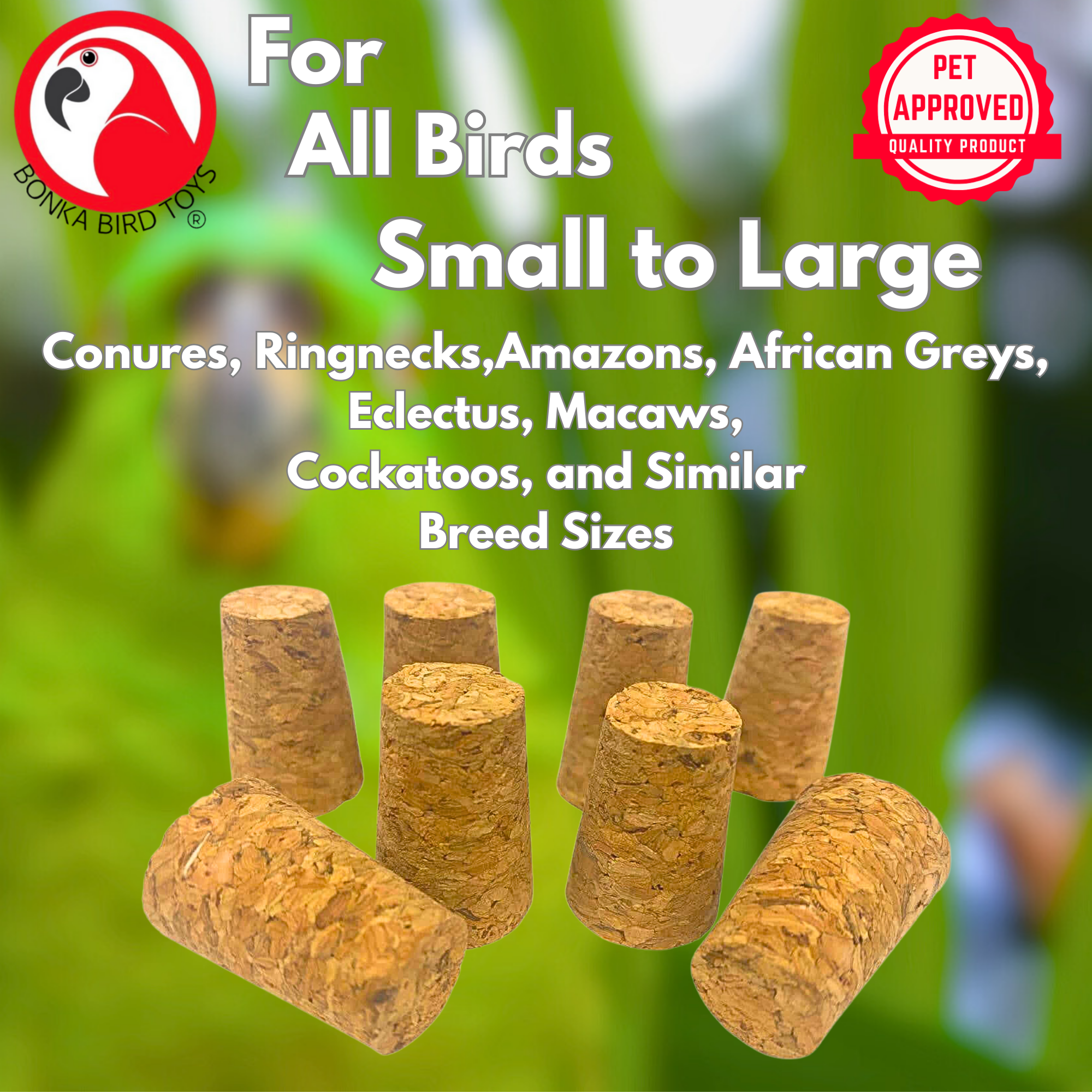 2112 PK8 Corks - Bonka Bird Toys