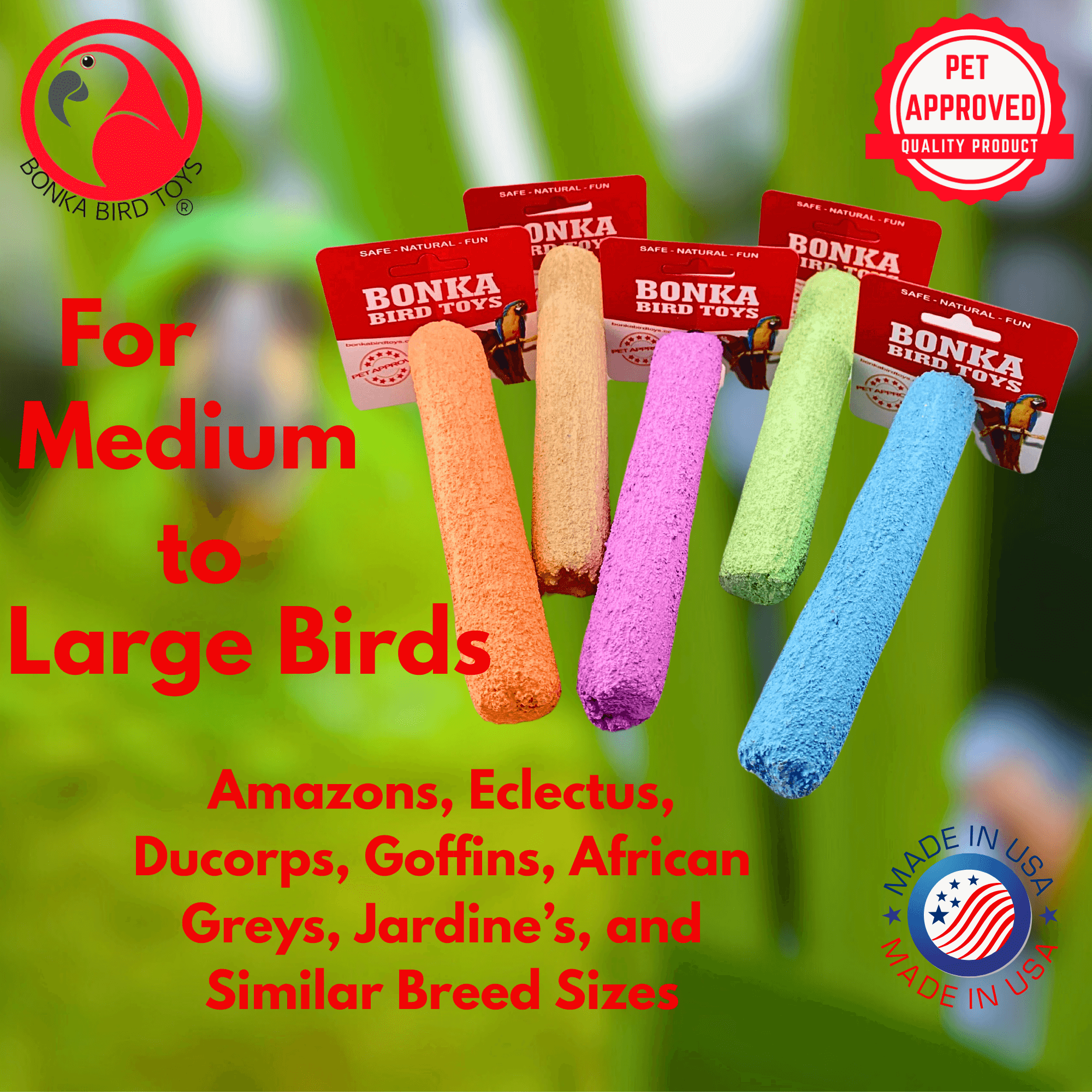 1434 Medium Conditioning Perch - Bonka Bird Toys