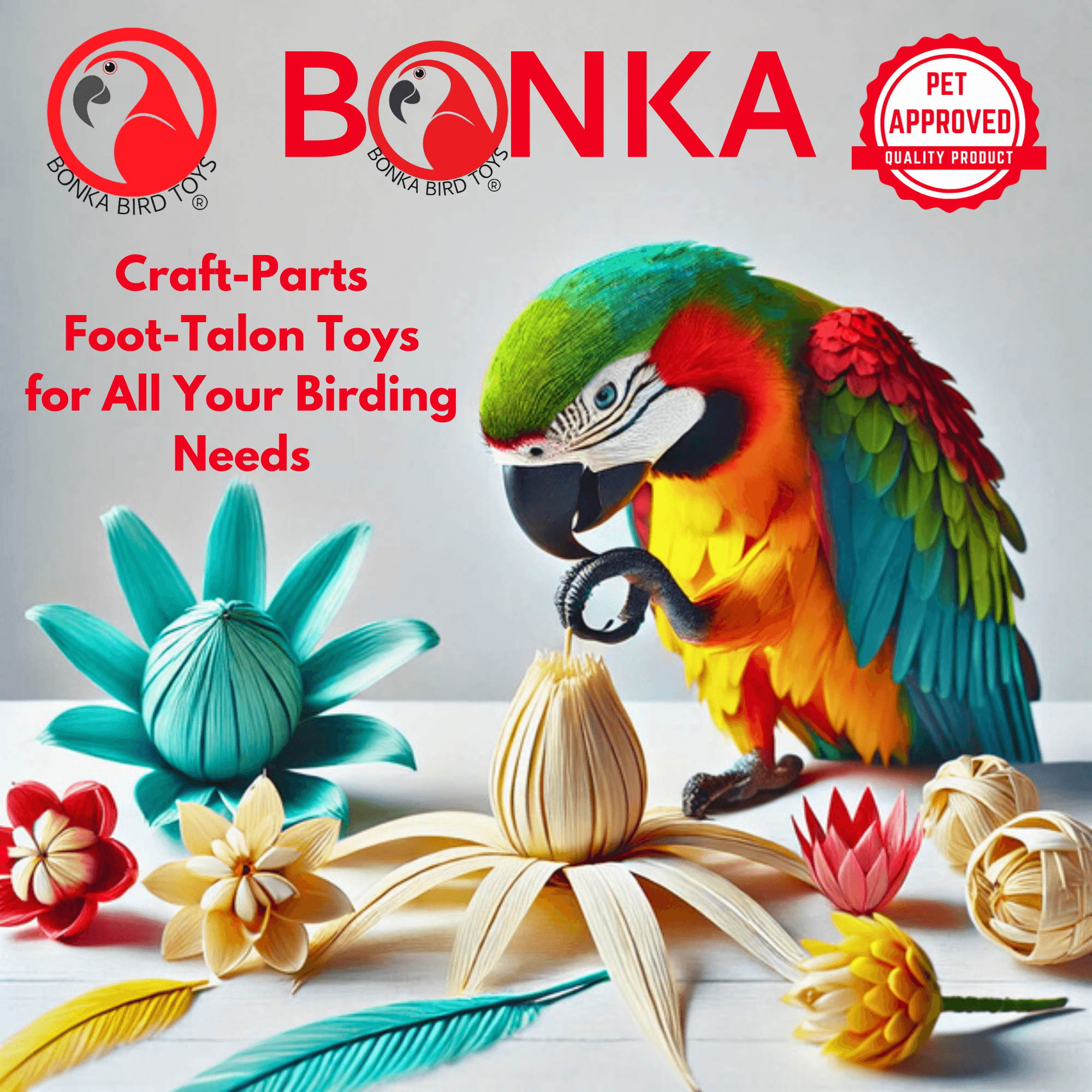 1153 Pk1 Raffia Bundle - Bonka Bird Toys