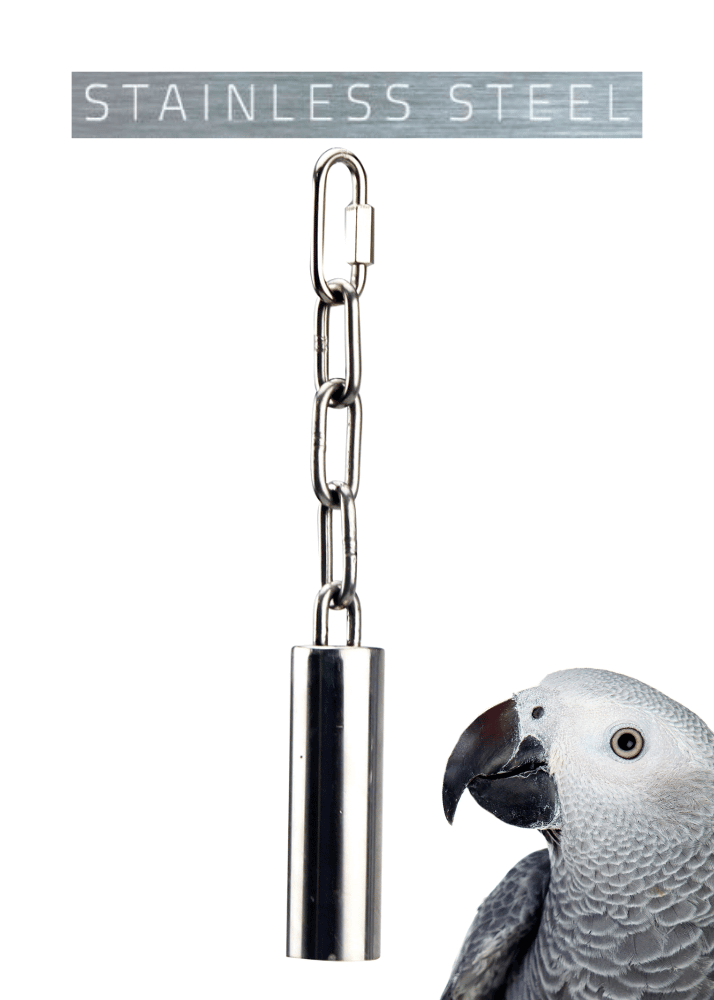 1642 Small Stainless Steel Pipe Bell - Bonka Bird Toys